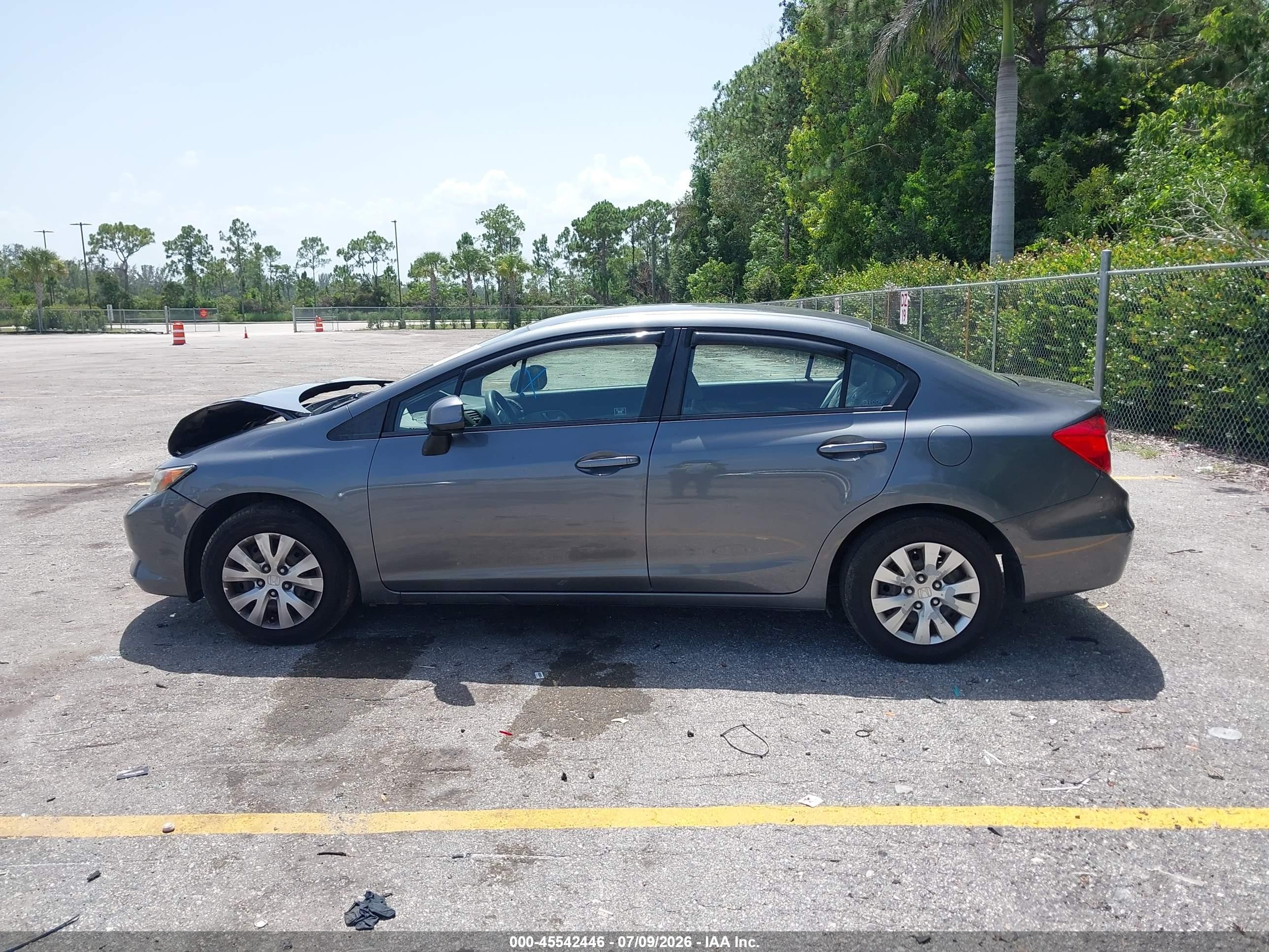2012 Honda Civic Lx Brown vin: 19XFB2F56CE389323