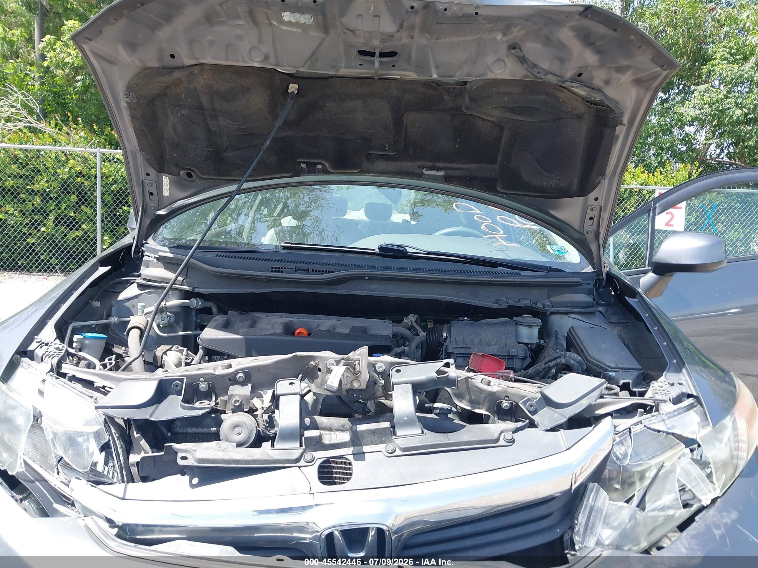 2012 Honda Civic Lx Brown vin: 19XFB2F56CE389323