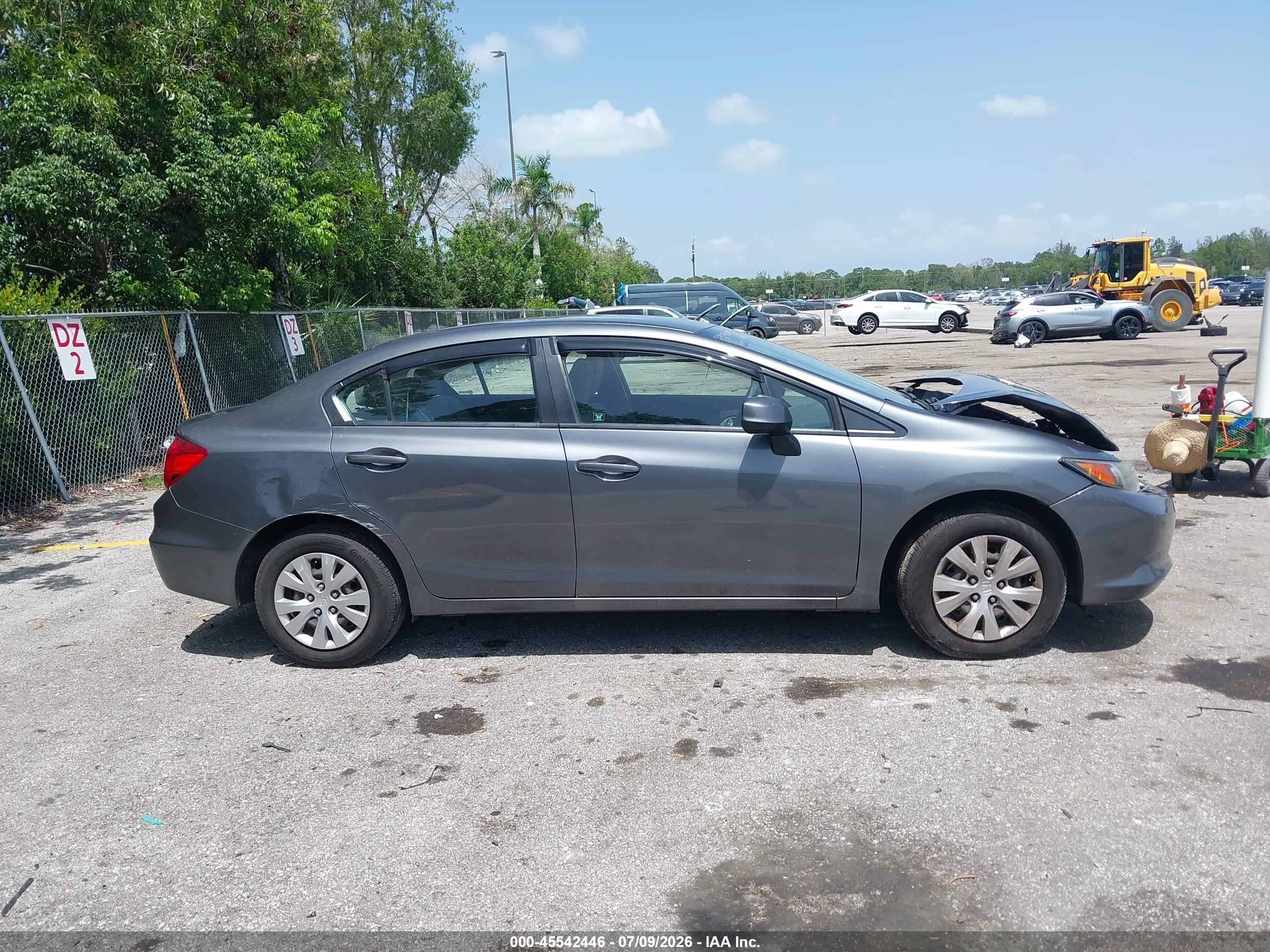 2012 Honda Civic Lx Brown vin: 19XFB2F56CE389323