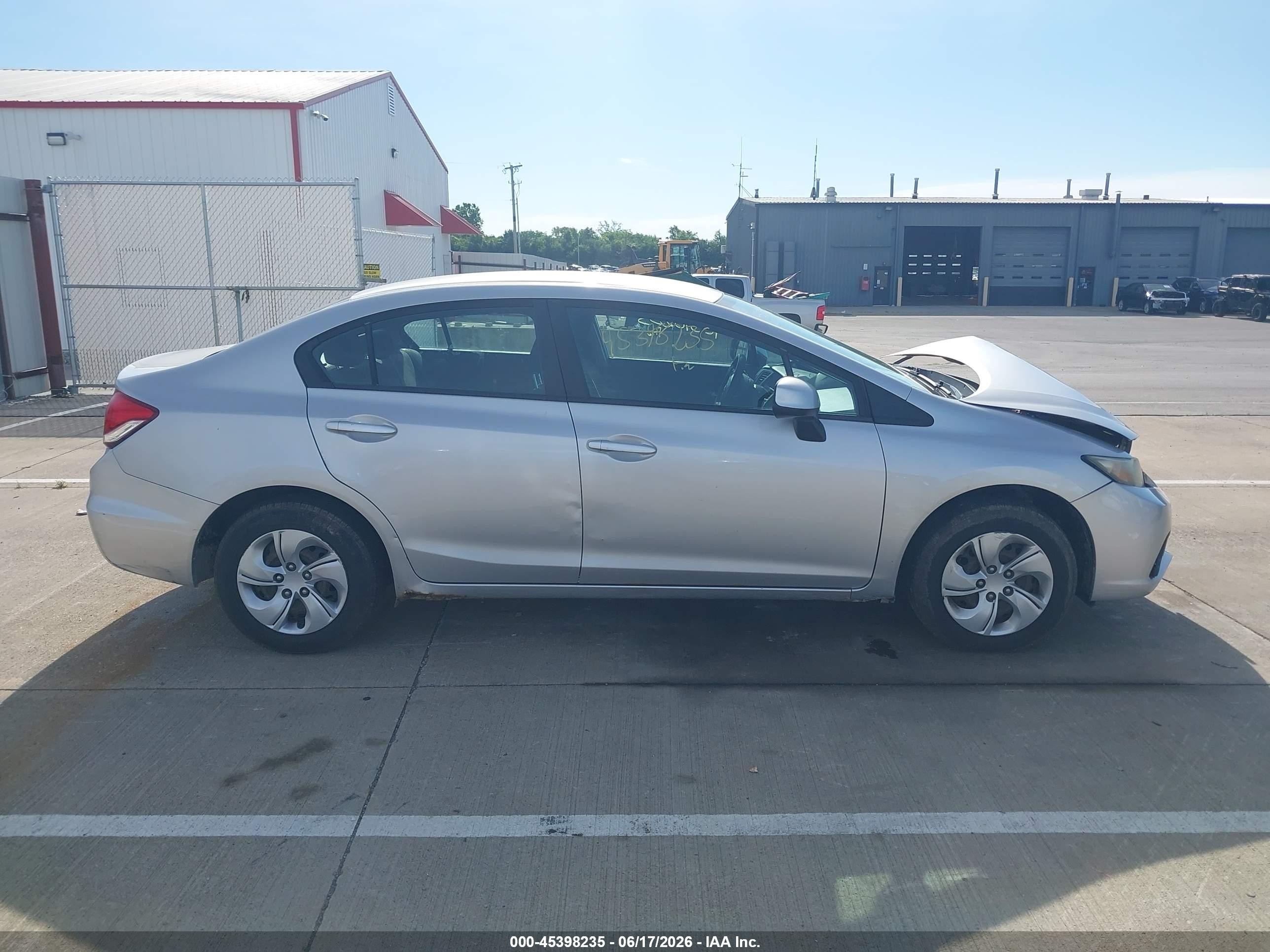 2013 Honda Civic Lx Silver vin: 19XFB2F56DE010001