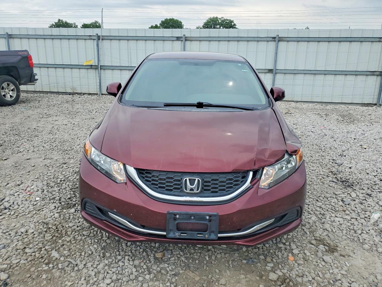 2013 Honda Civic Lx Burgundy vin: 19XFB2F56DE011584