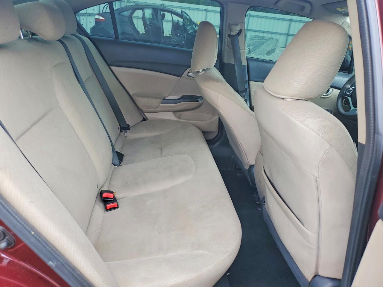 2013 Honda Civic Lx Burgundy vin: 19XFB2F56DE011584