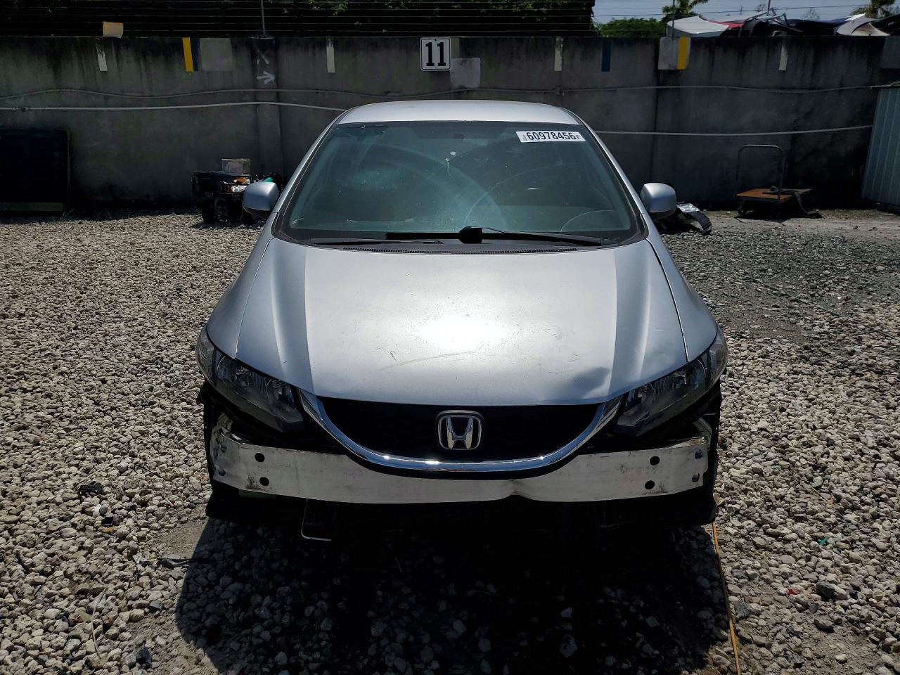 2013 Honda Civic Lx Silver vin: 19XFB2F56DE012671