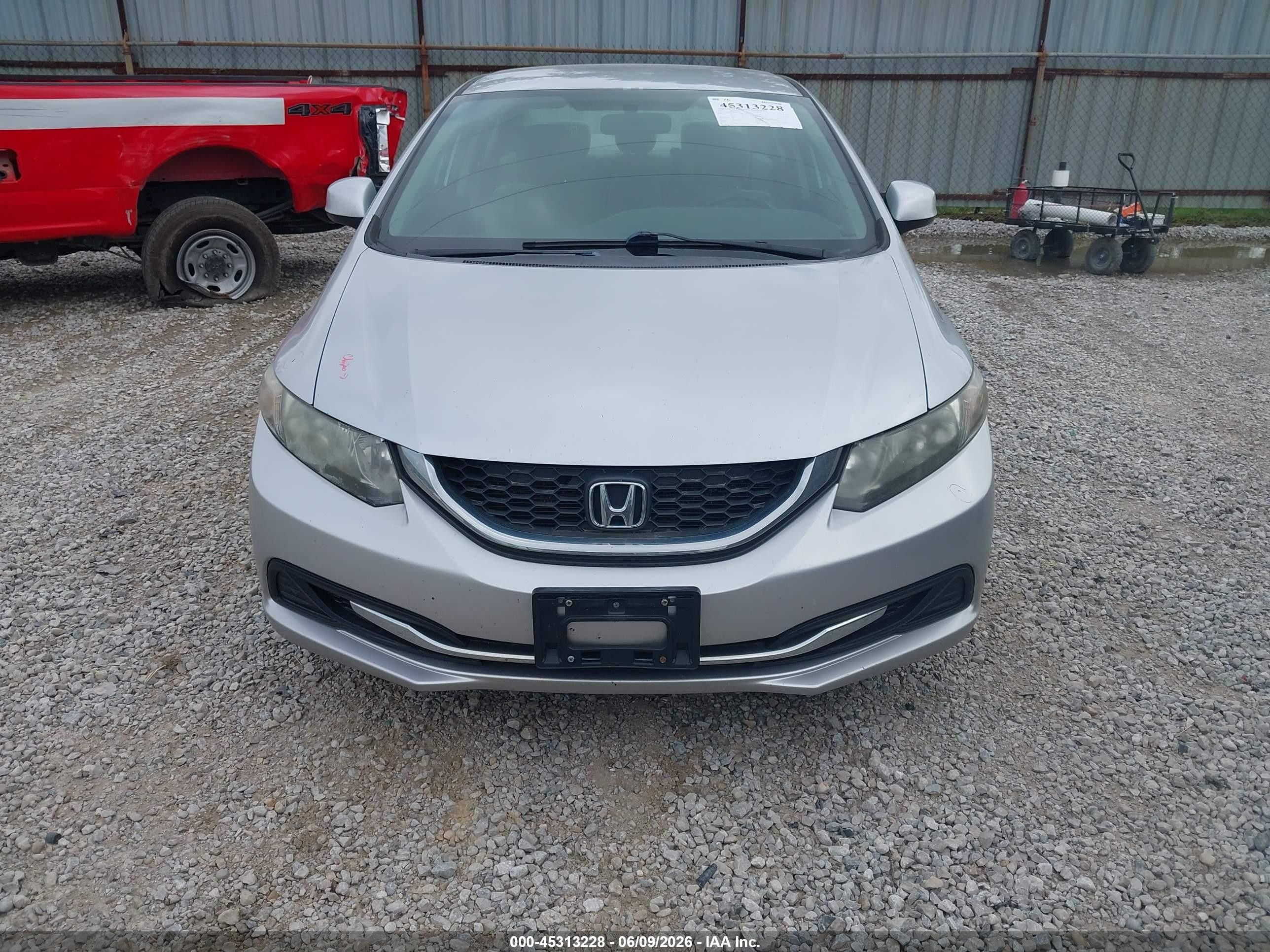 2013 Honda Civic Lx Silver vin: 19XFB2F56DE026215