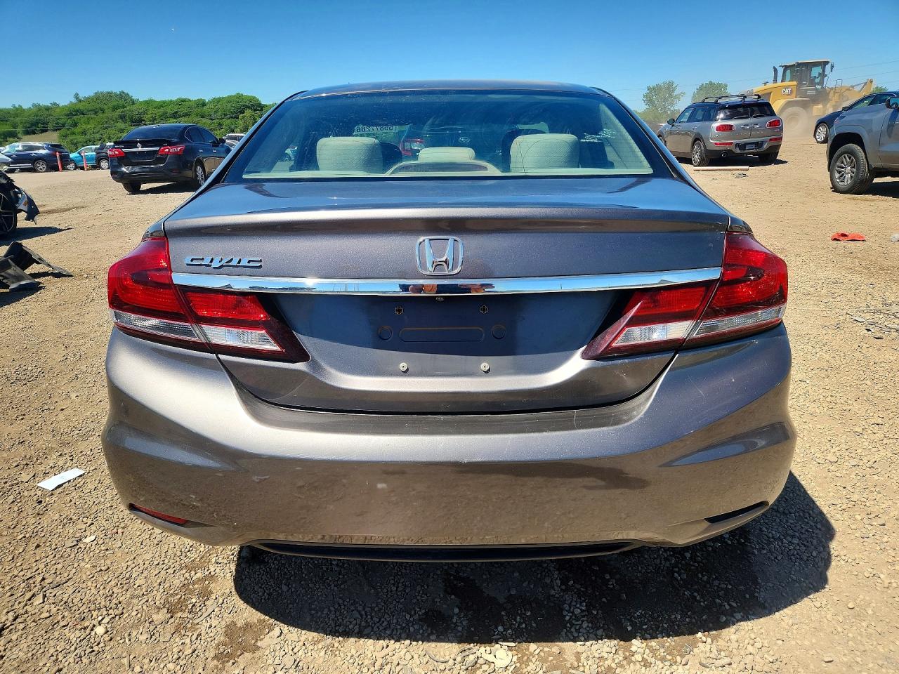 2013 Honda Civic Lx Gray vin: 19XFB2F56DE040891