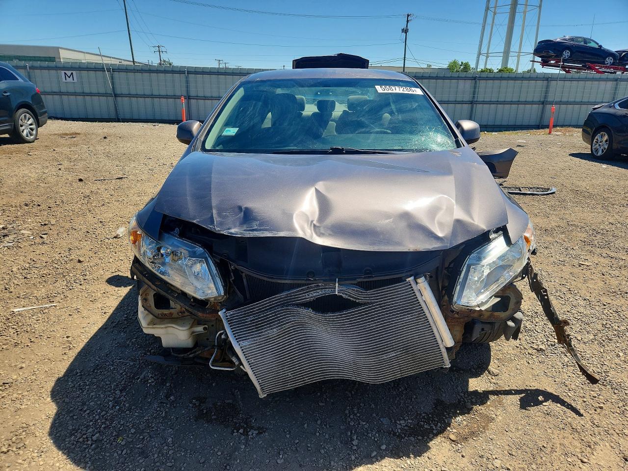 2013 Honda Civic Lx Gray vin: 19XFB2F56DE040891