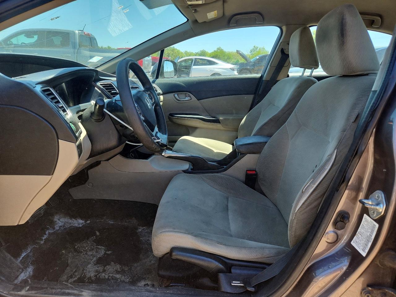 2013 Honda Civic Lx Gray vin: 19XFB2F56DE040891