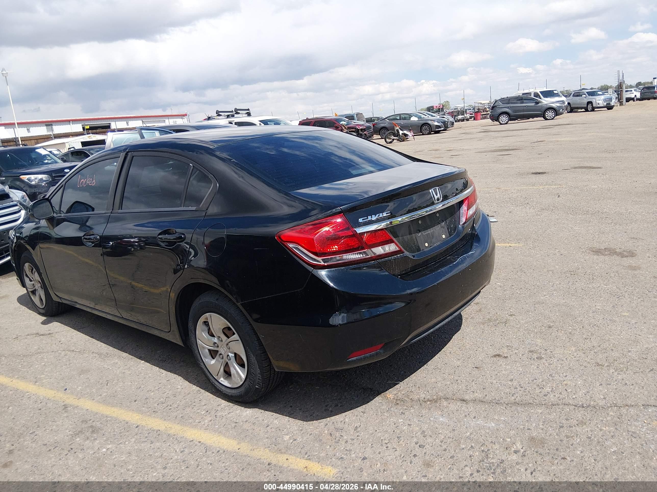 2013 Honda Civic Lx Черный vin: 19XFB2F56DE043709