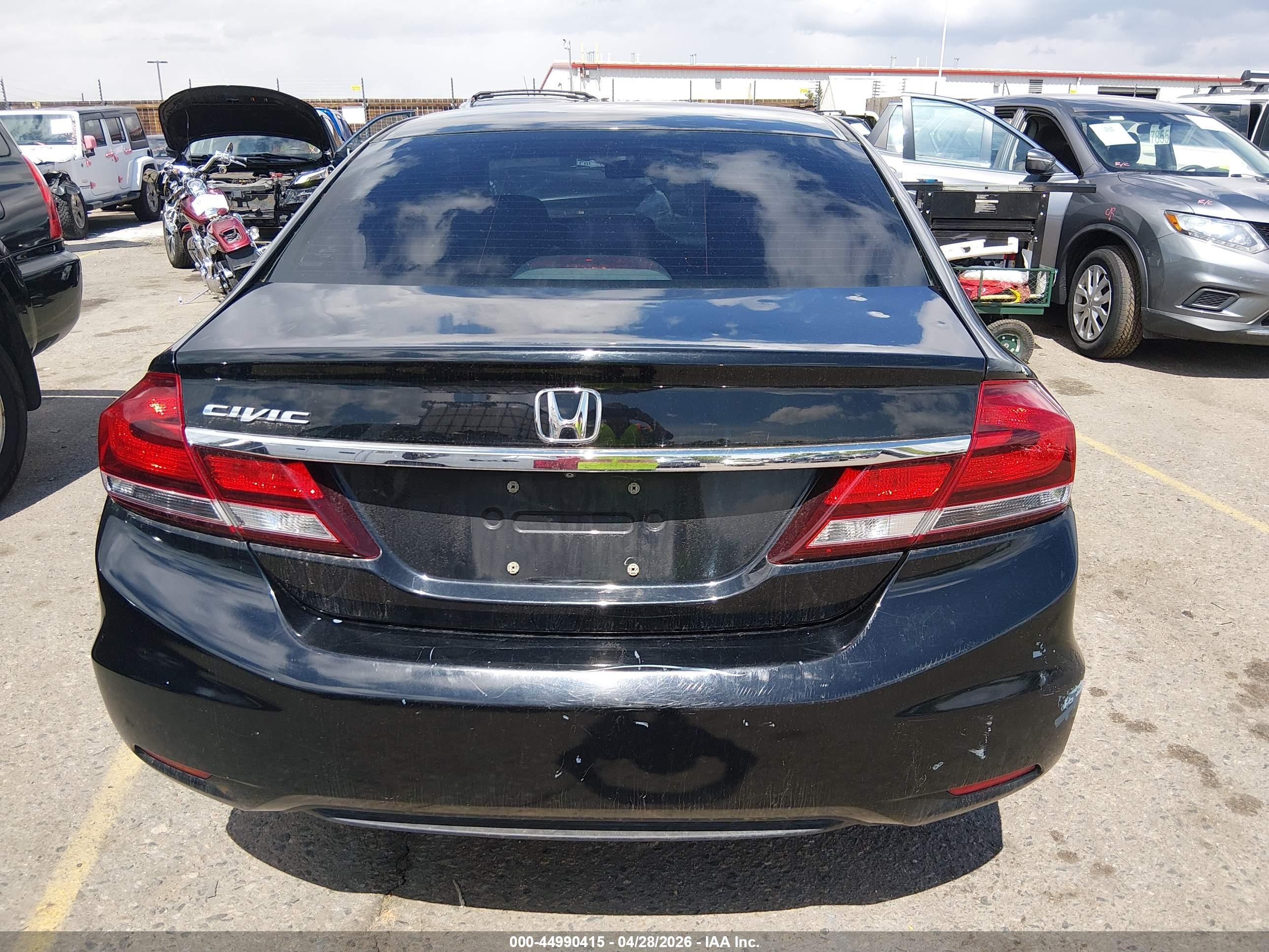 2013 Honda Civic Lx Черный vin: 19XFB2F56DE043709