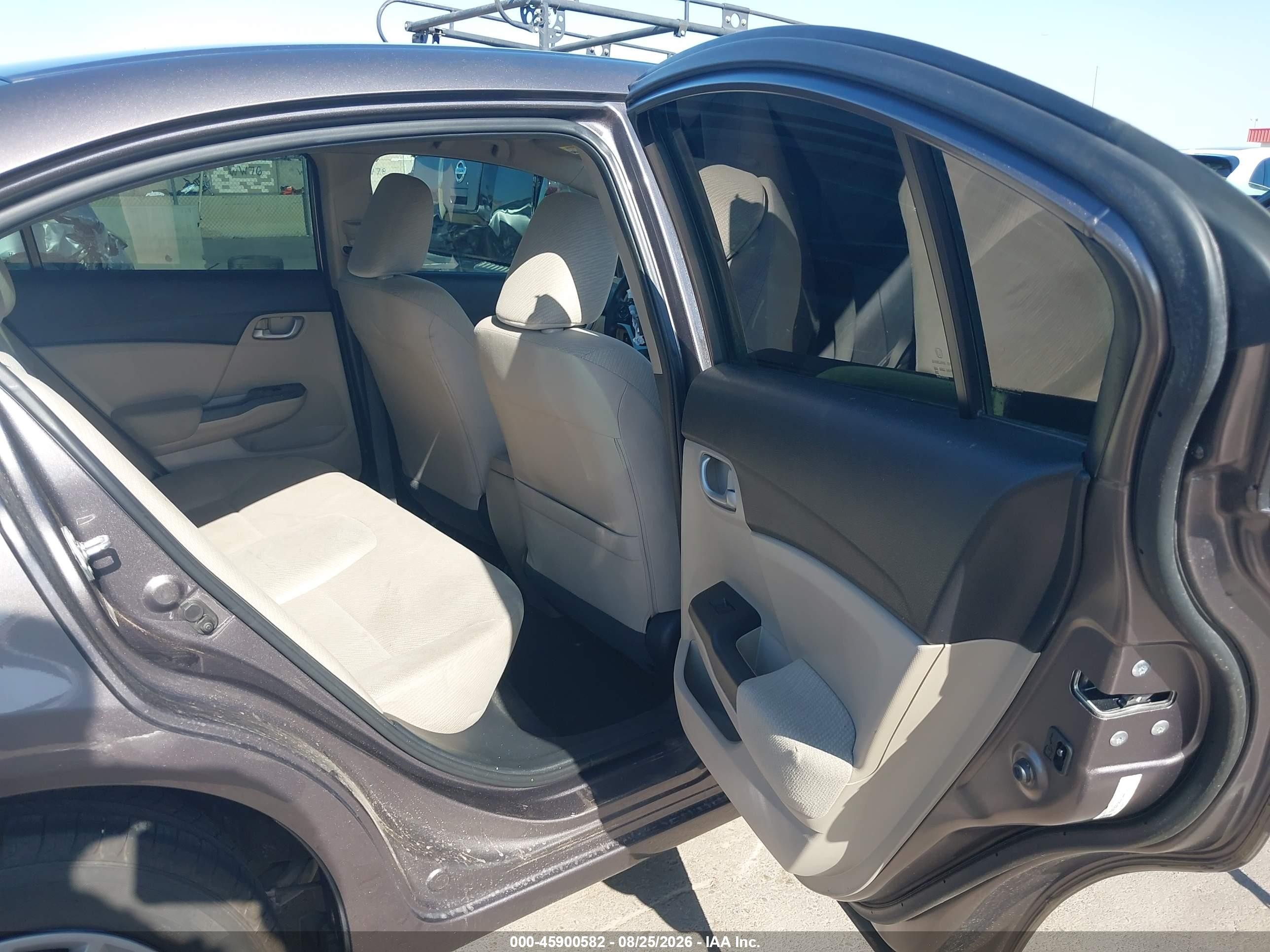 2013 Honda Civic Lx Gray vin: 19XFB2F56DE044732