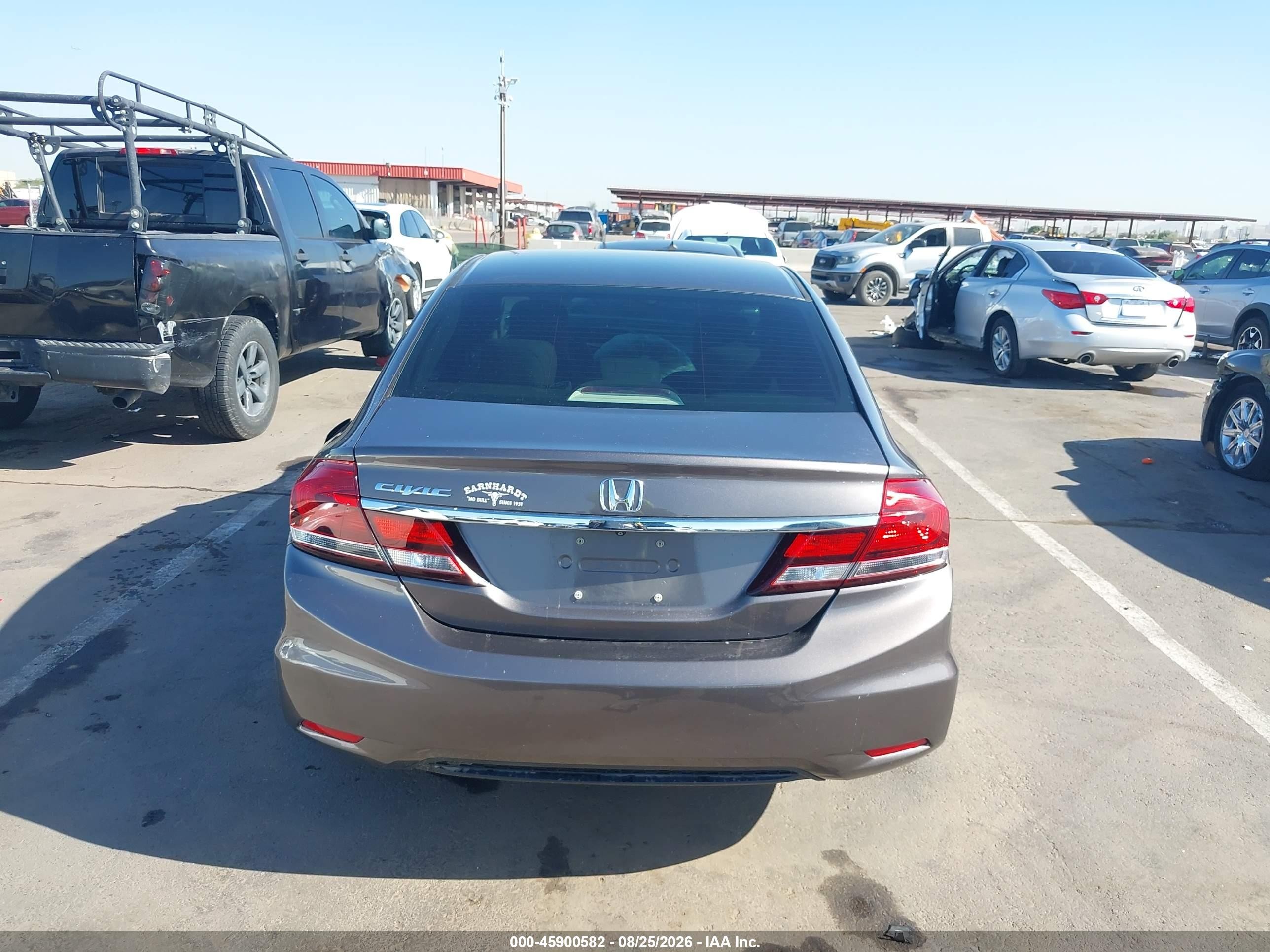 2013 Honda Civic Lx Gray vin: 19XFB2F56DE044732