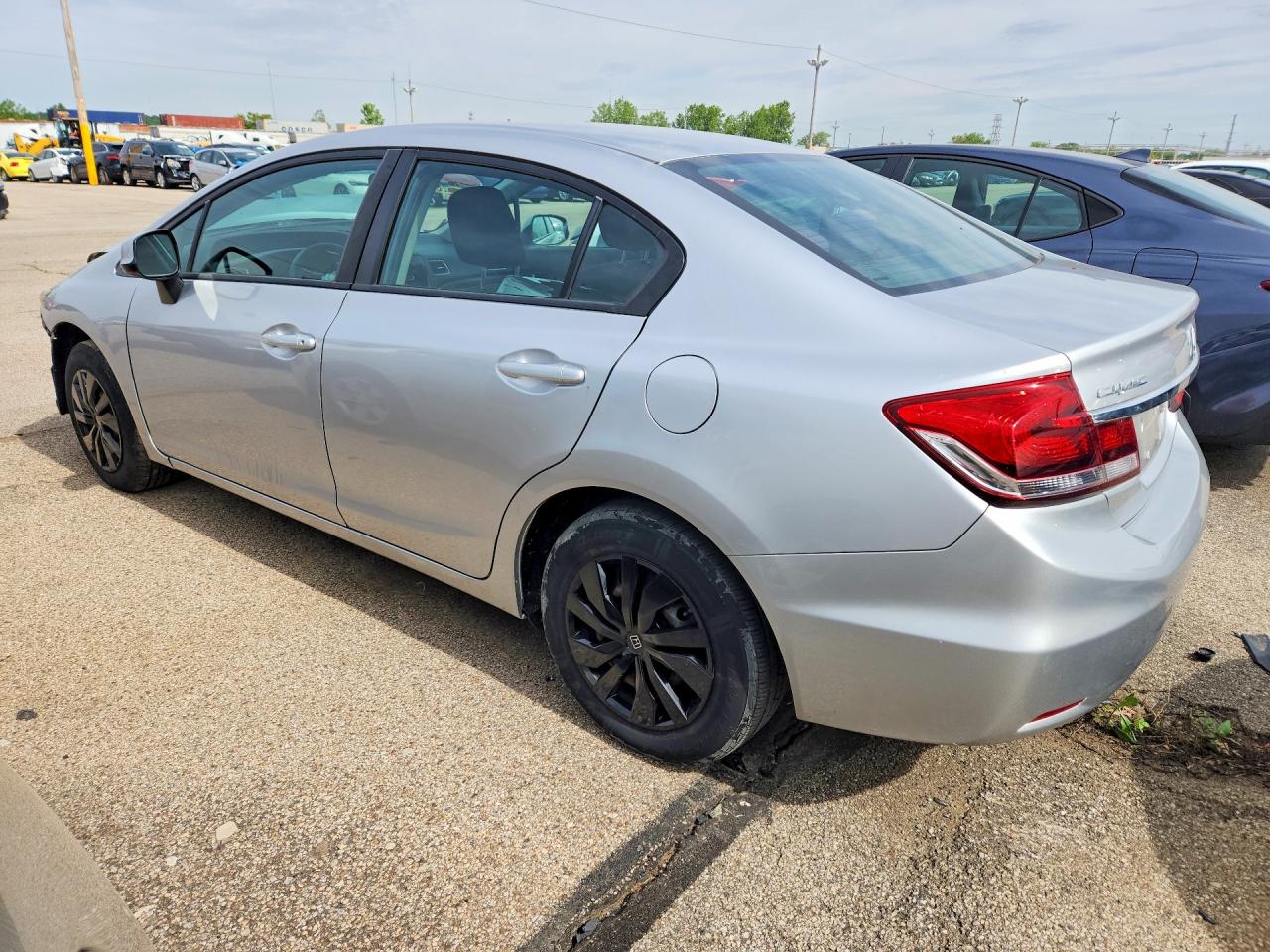 2013 Honda Civic Lx Silver vin: 19XFB2F56DE051471