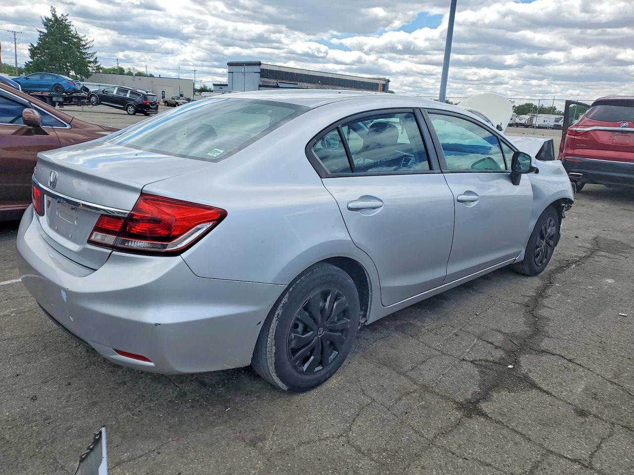 2013 Honda Civic Lx Silver vin: 19XFB2F56DE051471