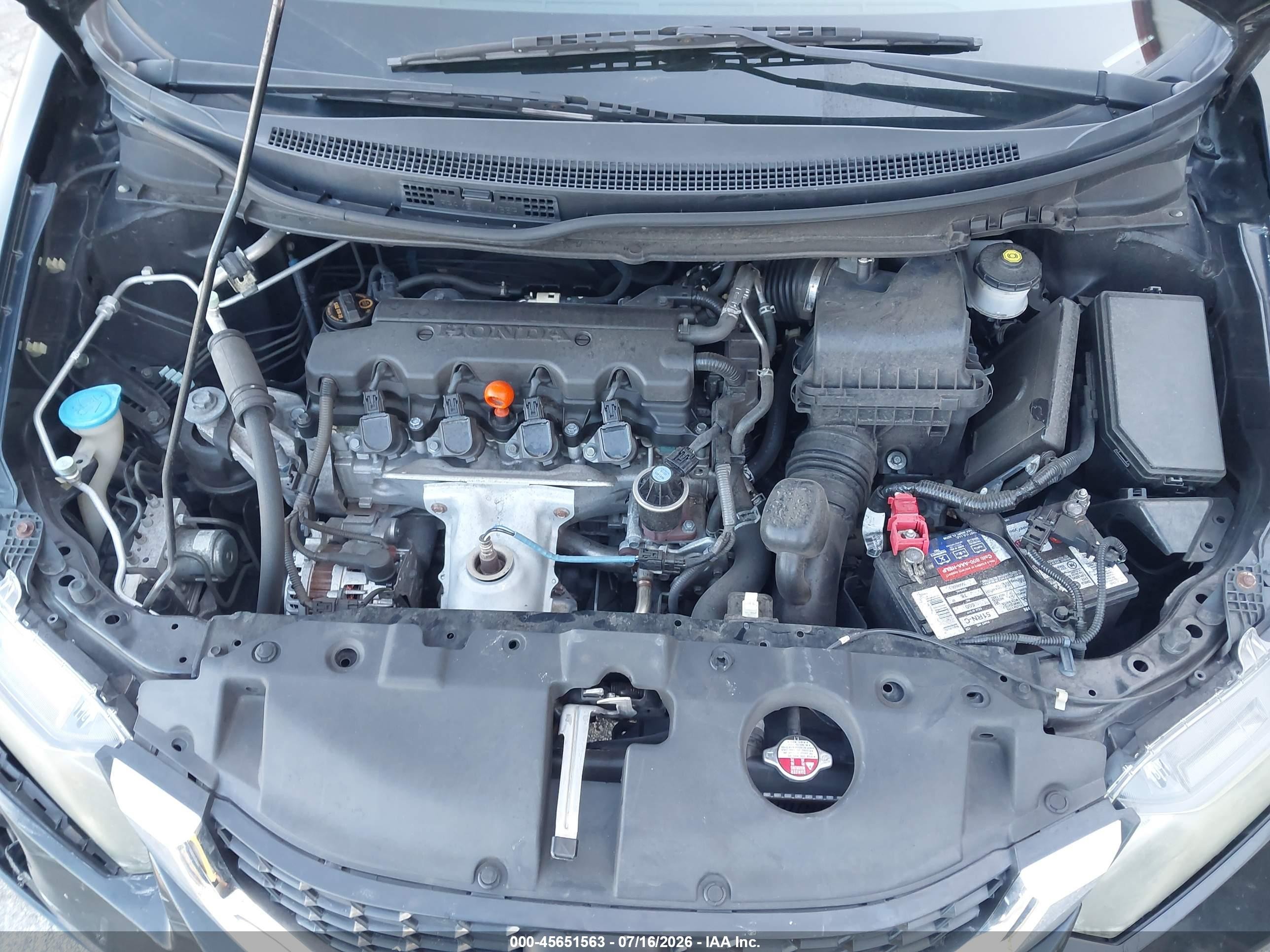 2013 Honda Civic Lx Черный vin: 19XFB2F56DE052264