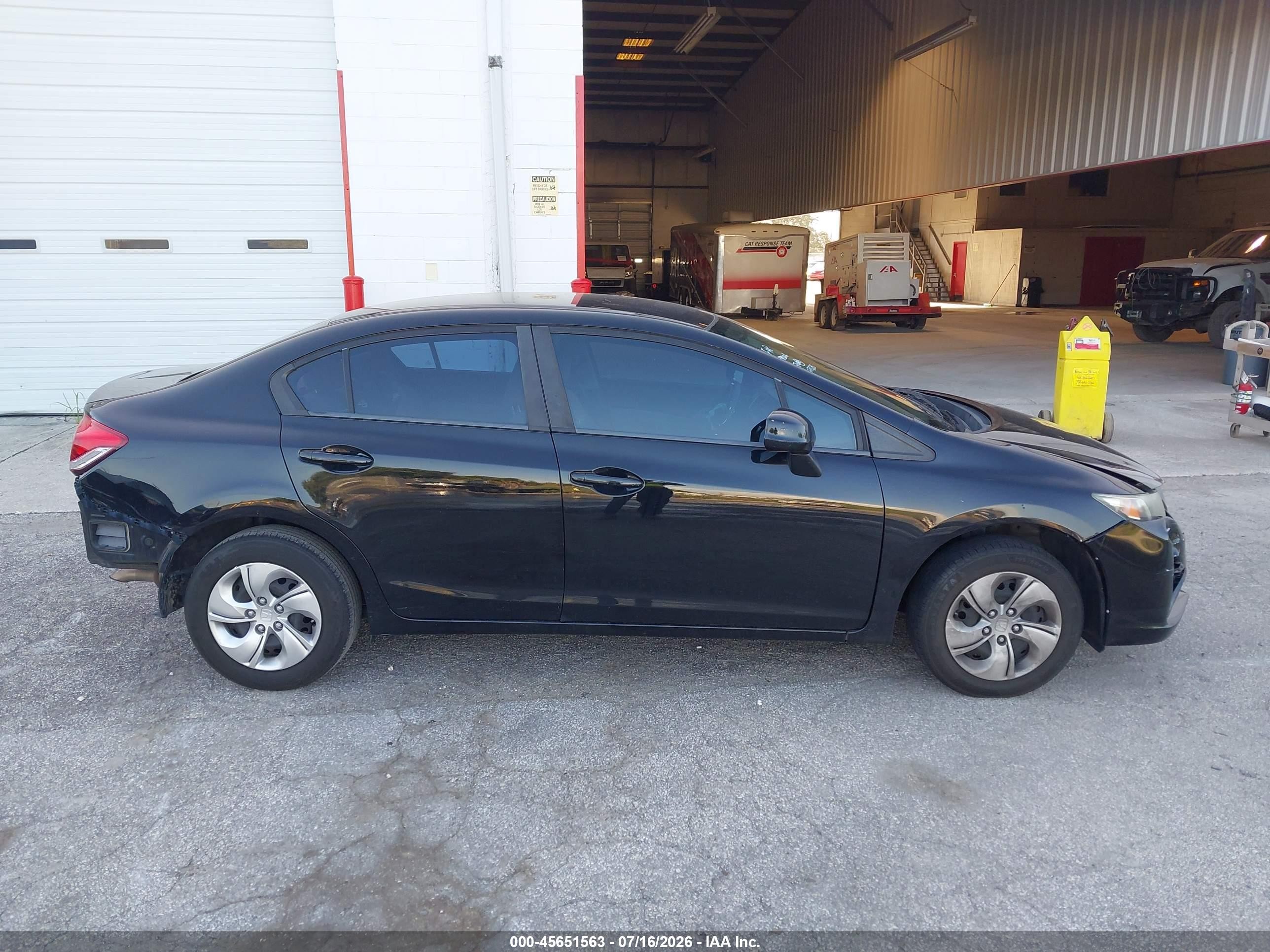 2013 Honda Civic Lx Черный vin: 19XFB2F56DE052264