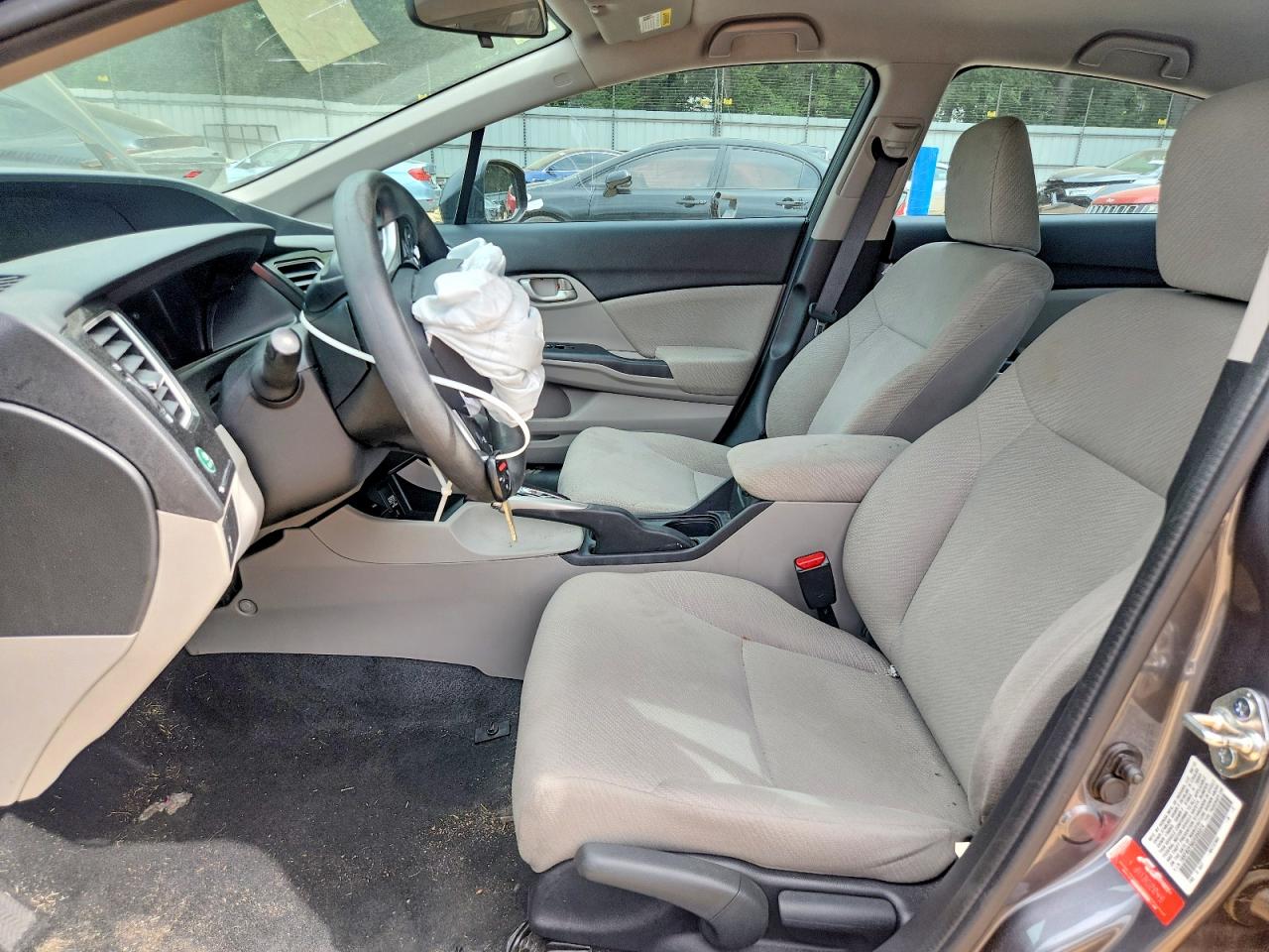 2013 Honda Civic Lx Gray vin: 19XFB2F56DE055374