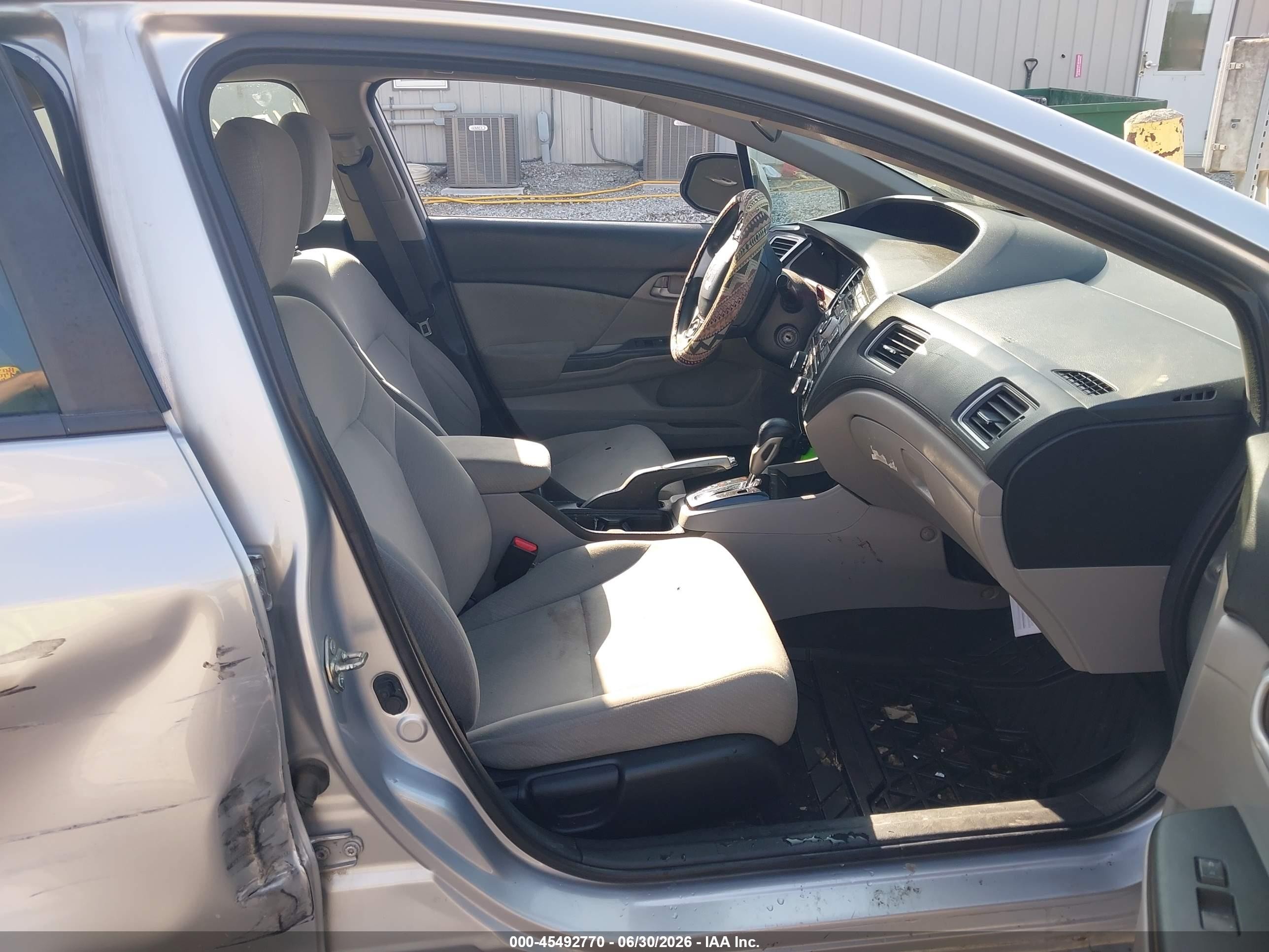 2013 Honda Civic Lx Silver vin: 19XFB2F56DE069274
