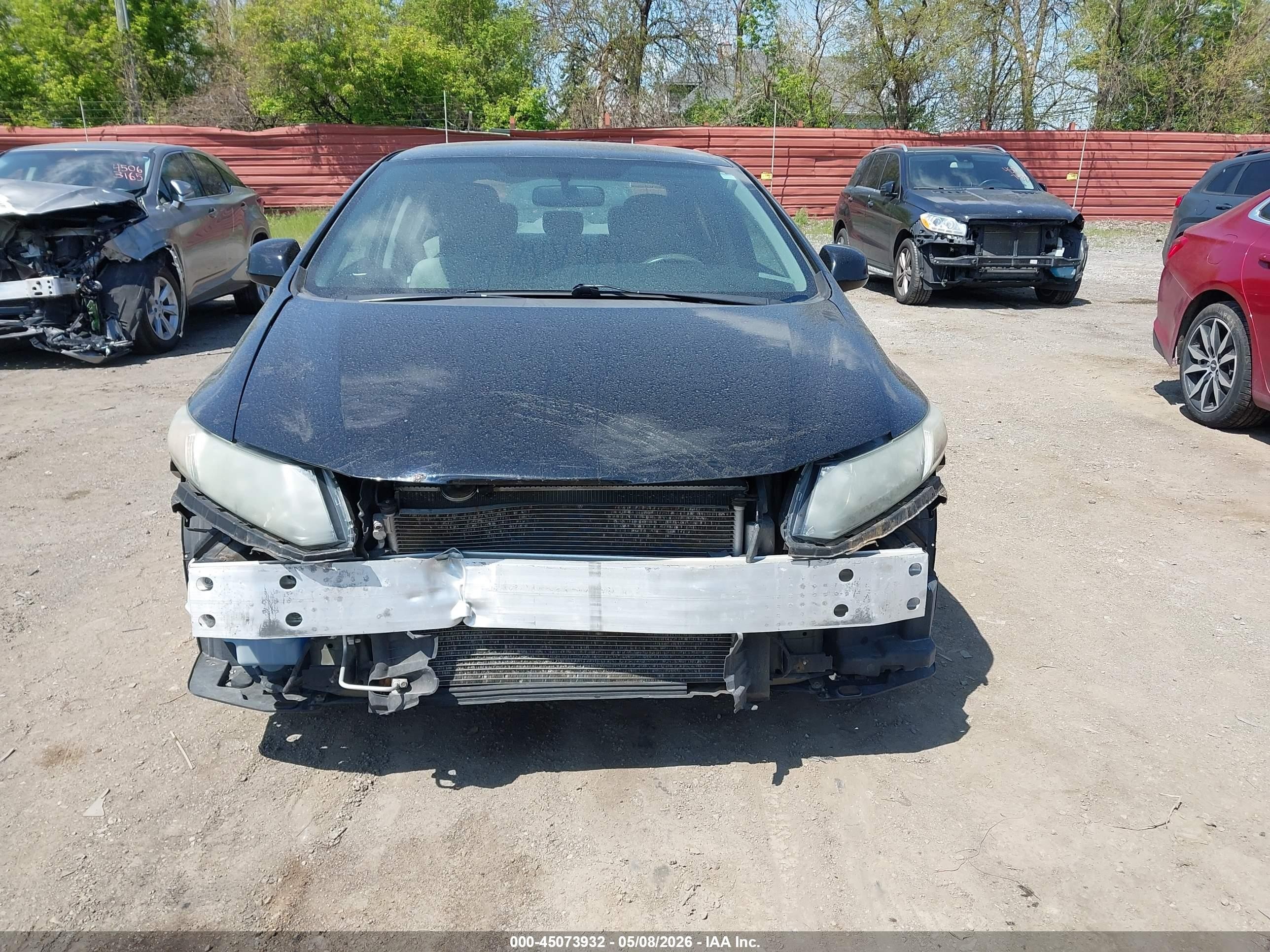 2013 Honda Civic Lx Black vin: 19XFB2F56DE081201