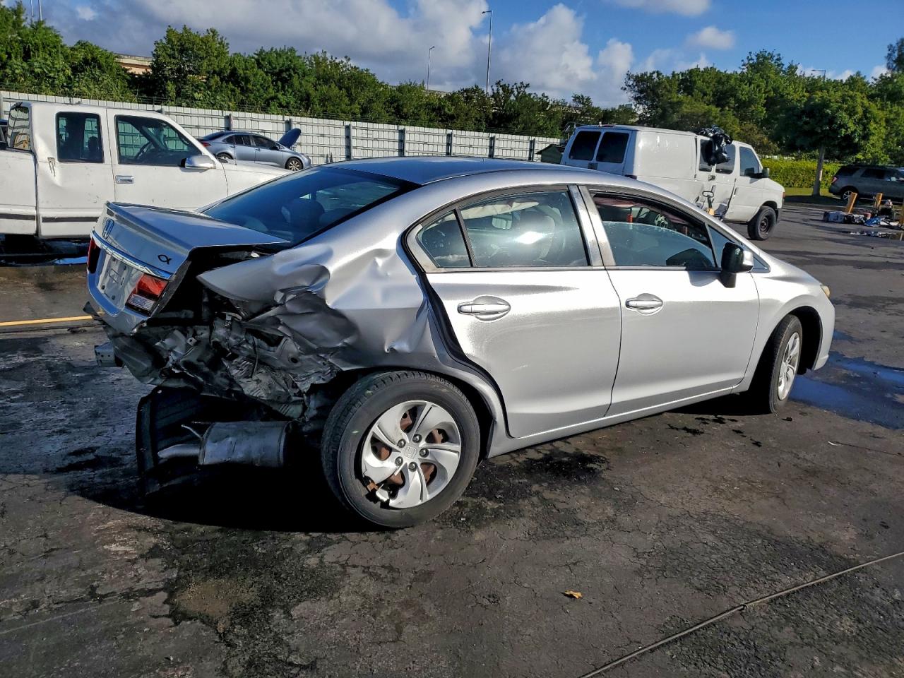 2013 Honda Civic Lx Серебряный vin: 19XFB2F56DE087421