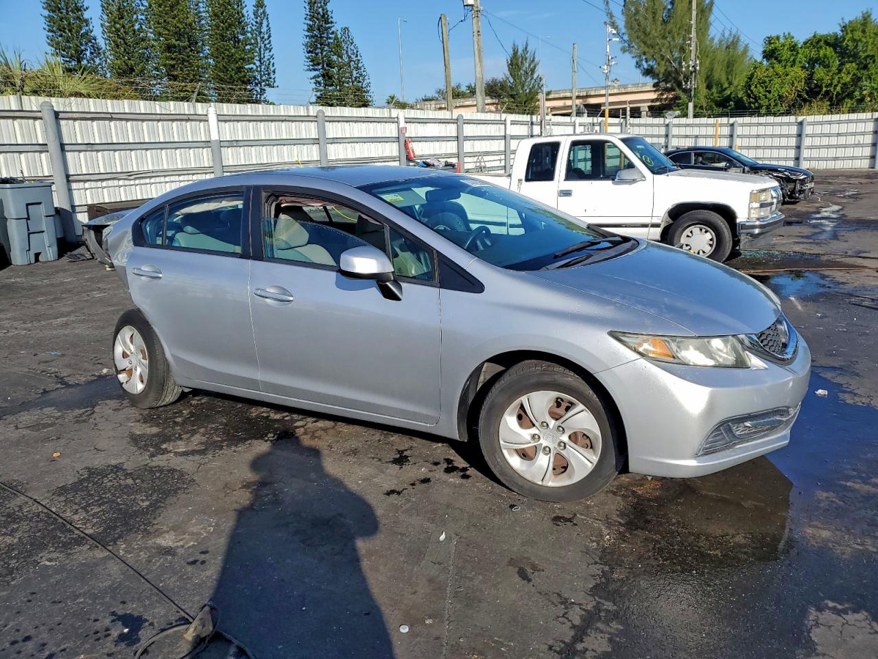 2013 Honda Civic Lx Серебряный vin: 19XFB2F56DE087421