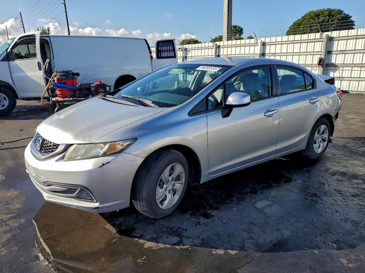 2013 Honda Civic Lx Серебряный vin: 19XFB2F56DE087421