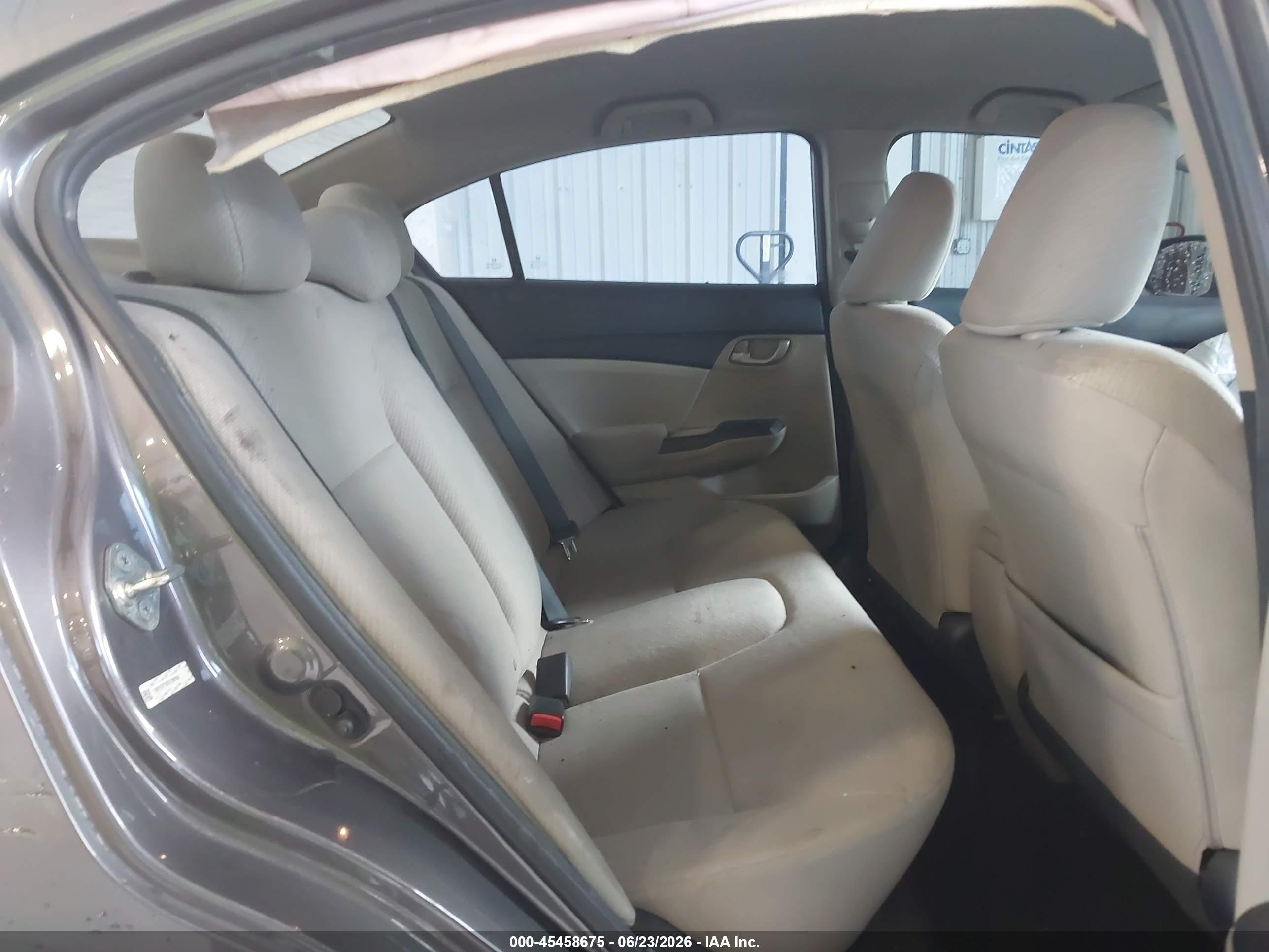 2013 Honda Civic Lx Gray vin: 19XFB2F56DE088584