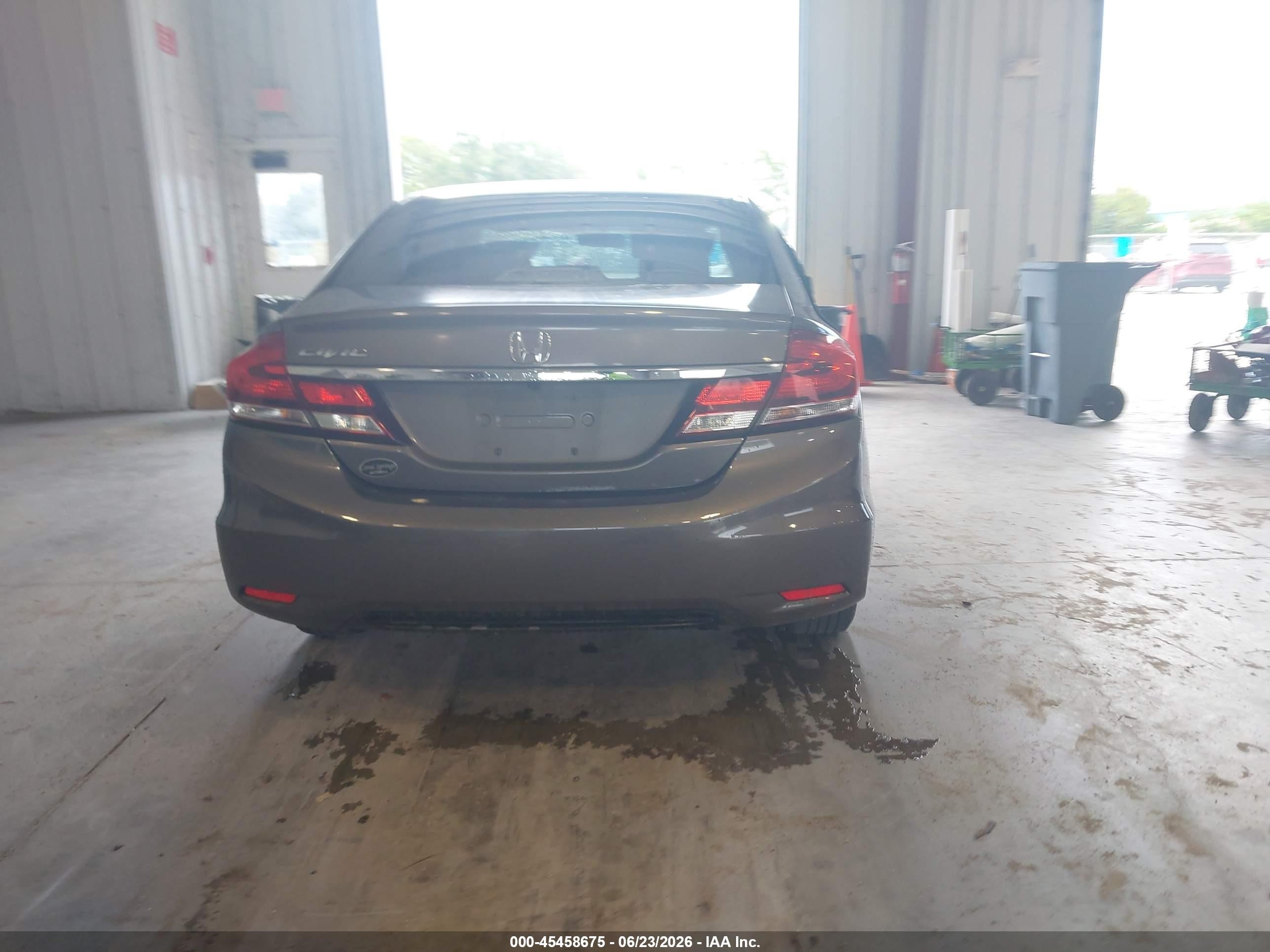 2013 Honda Civic Lx Gray vin: 19XFB2F56DE088584