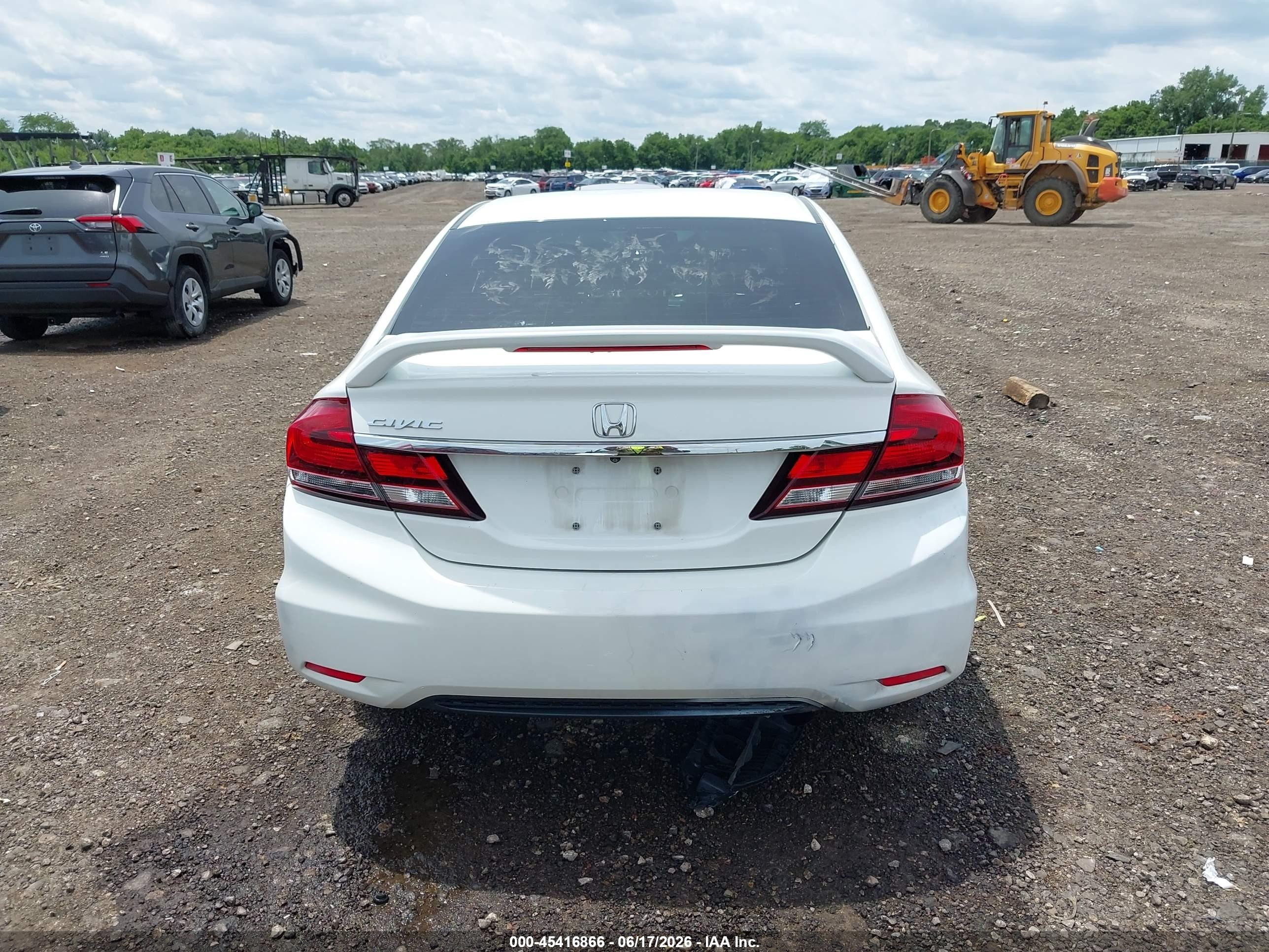 2013 Honda Civic Lx White vin: 19XFB2F56DE094451