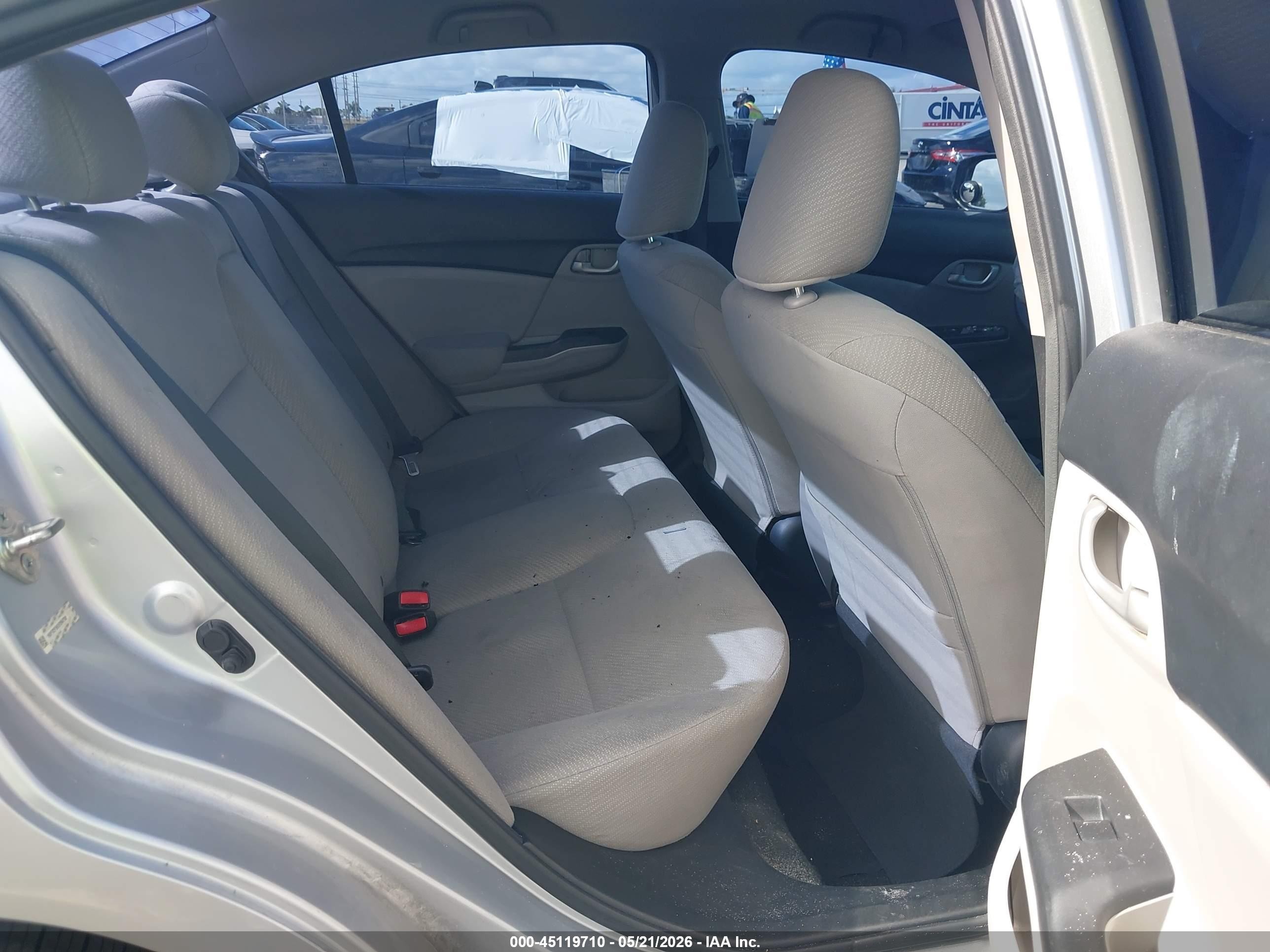 2013 Honda Civic Lx Серый vin: 19XFB2F56DE094708