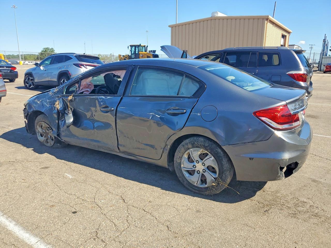 2013 Honda Civic Lx Gray vin: 19XFB2F56DE096359