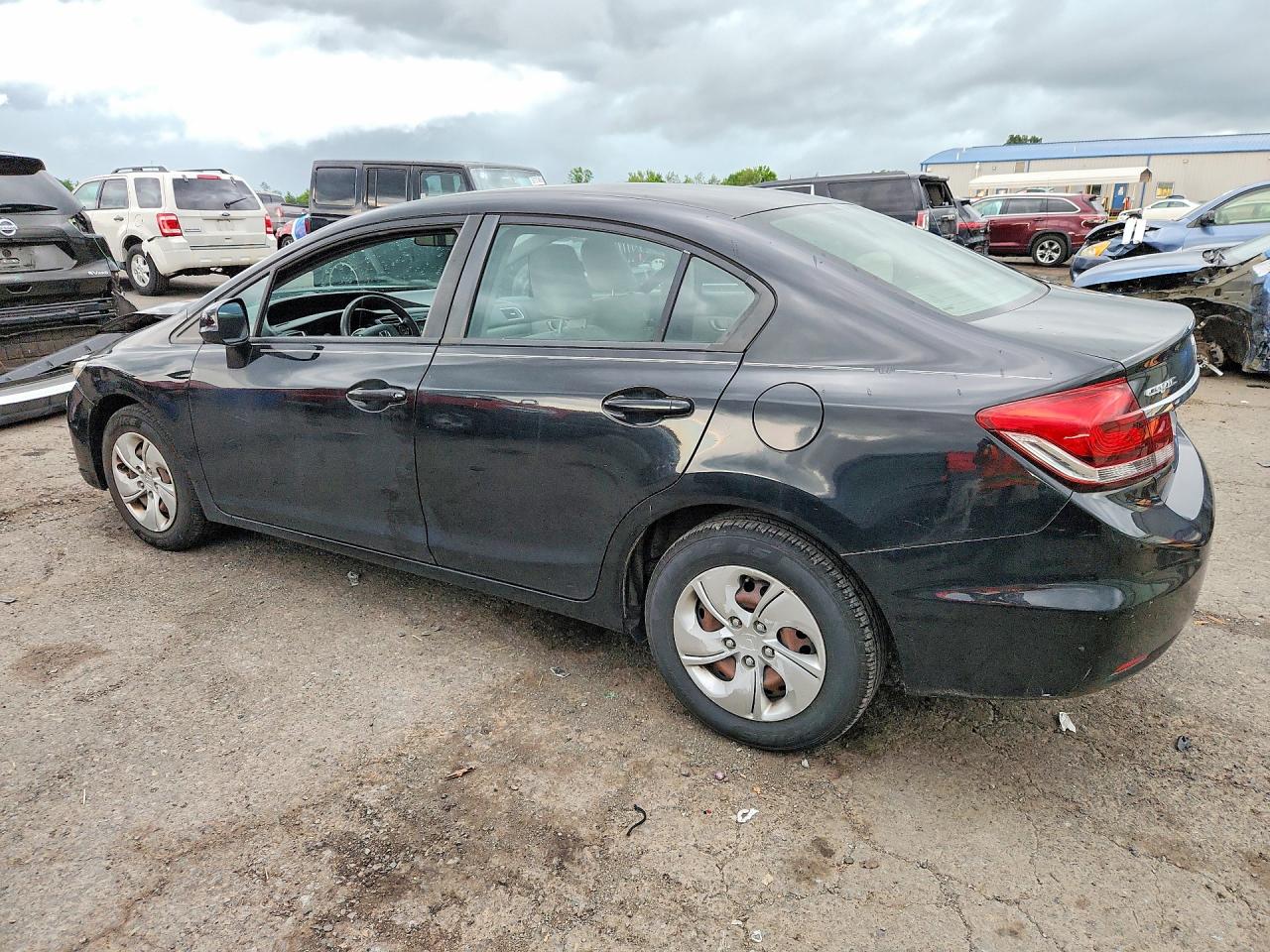 2013 Honda Civic Lx Black vin: 19XFB2F56DE217262