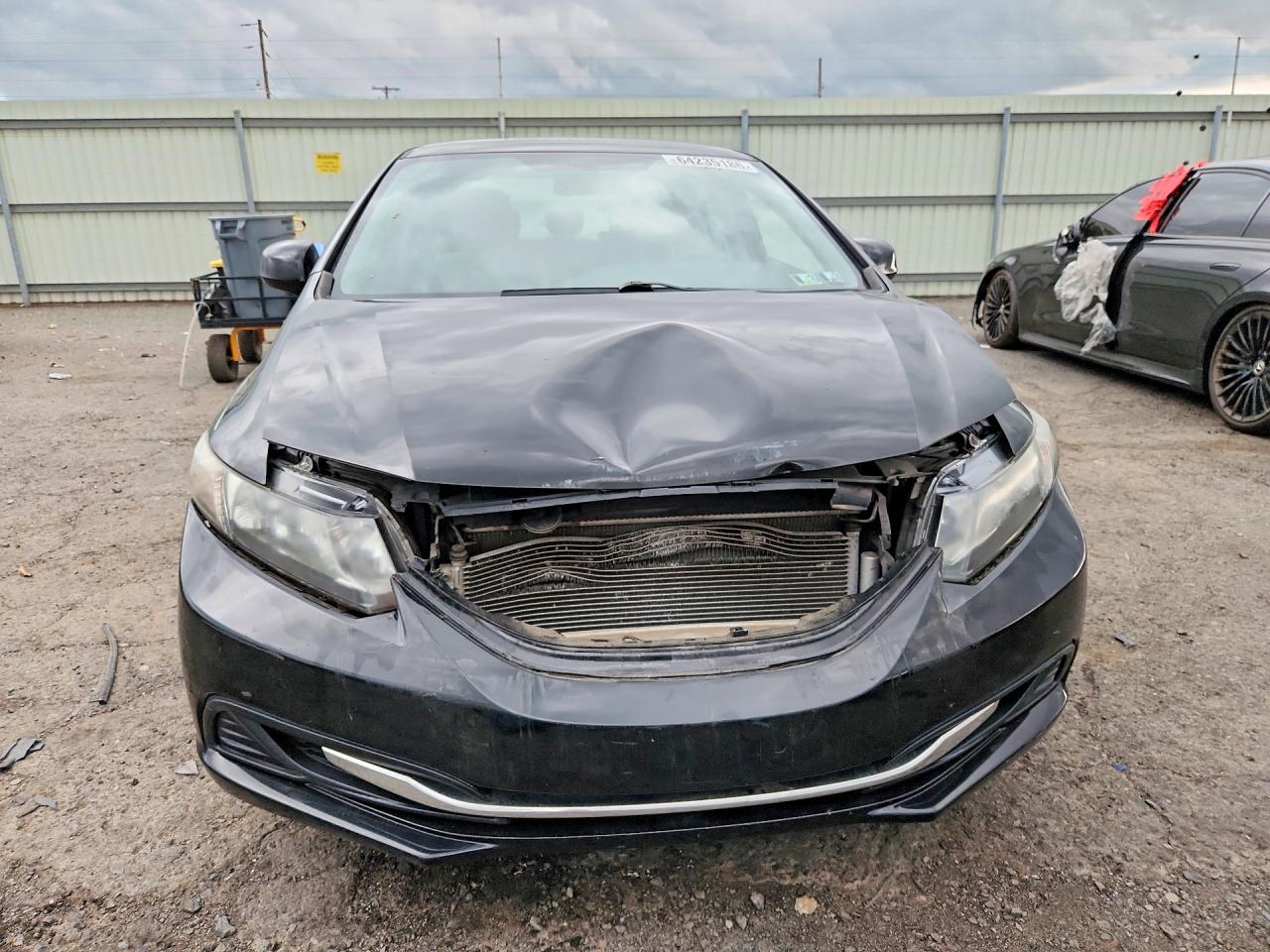 2013 Honda Civic Lx Black vin: 19XFB2F56DE217262