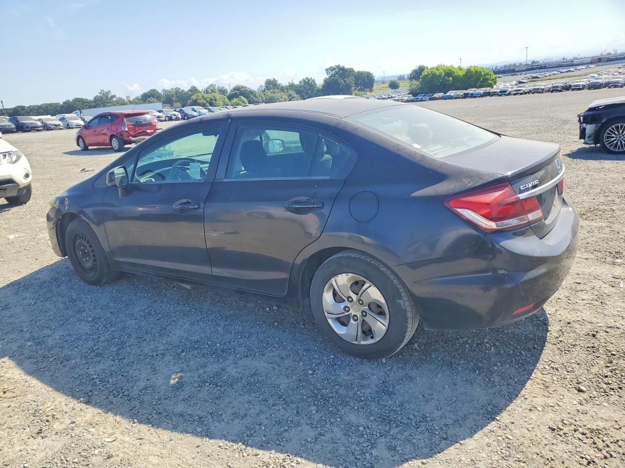 2013 Honda Civic Lx Black vin: 19XFB2F56DE232117