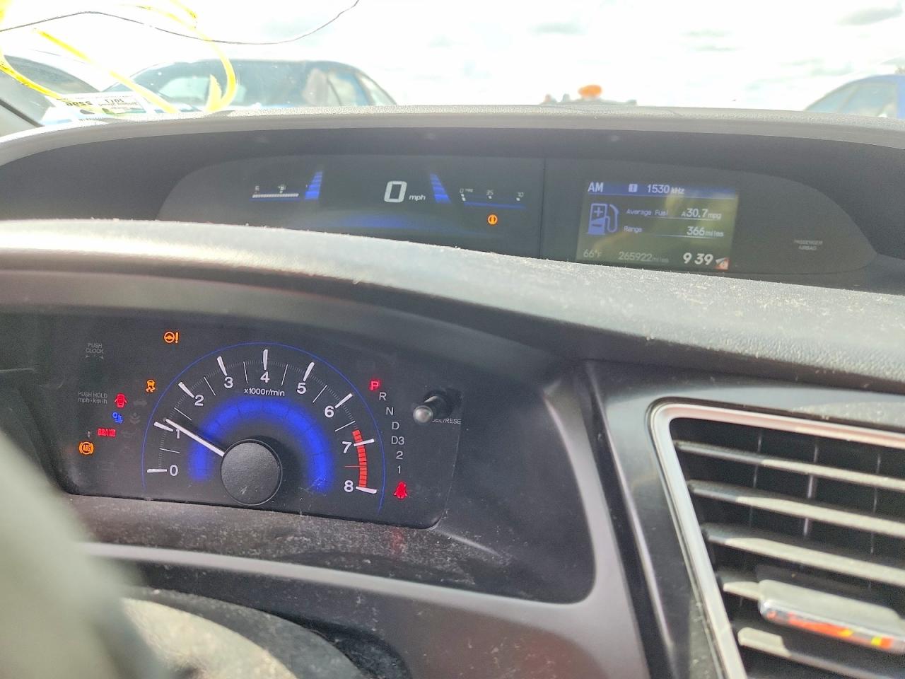 2013 Honda Civic Lx Black vin: 19XFB2F56DE232117