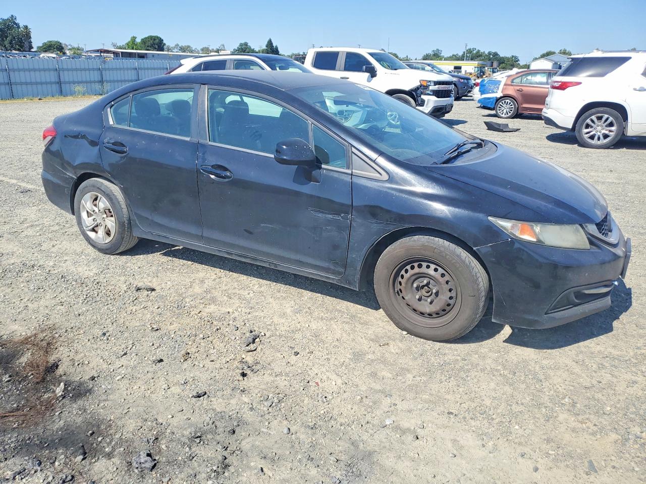 2013 Honda Civic Lx Black vin: 19XFB2F56DE232117