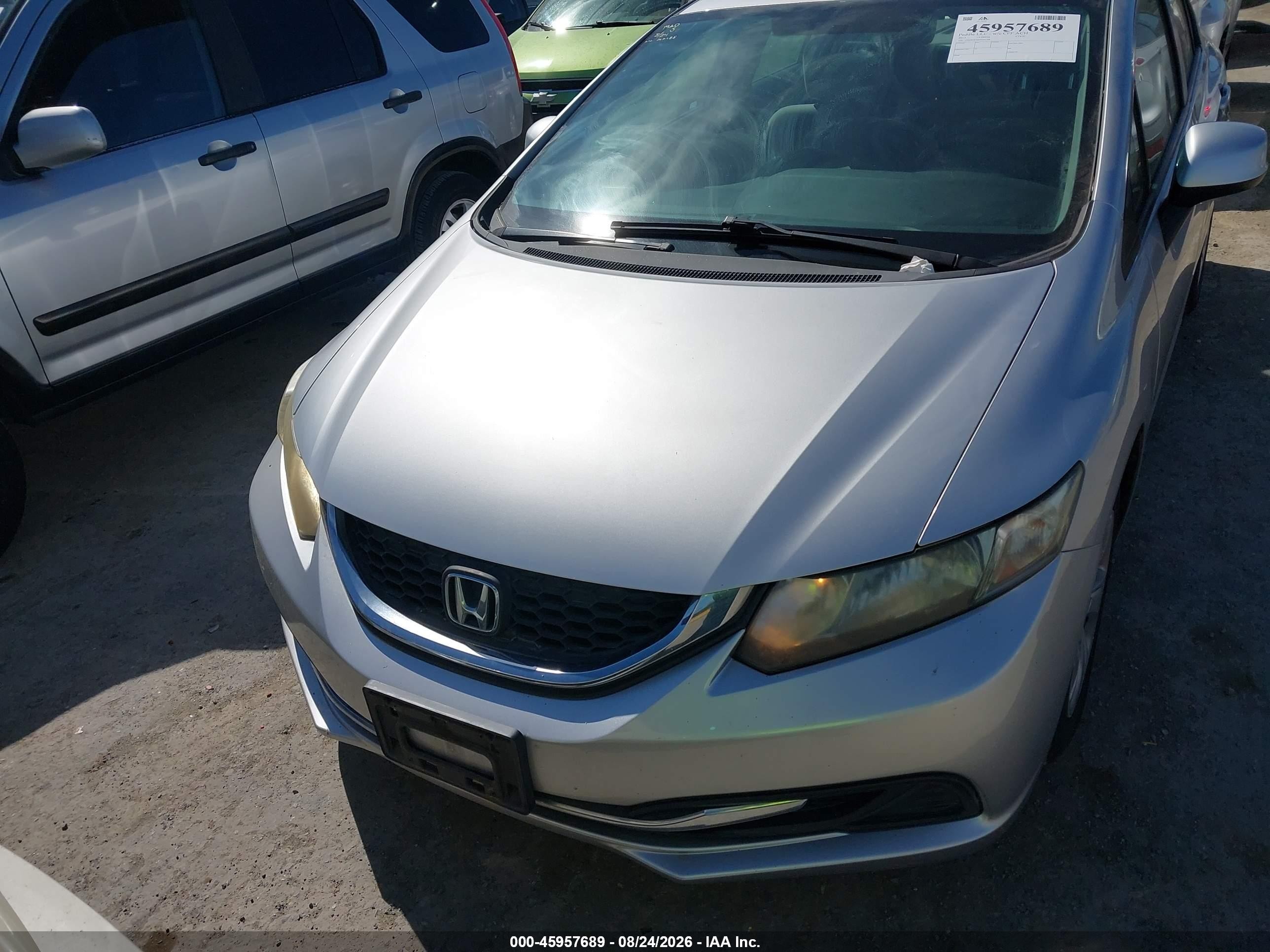 2013 Honda Civic Lx Серебряный vin: 19XFB2F56DE241108