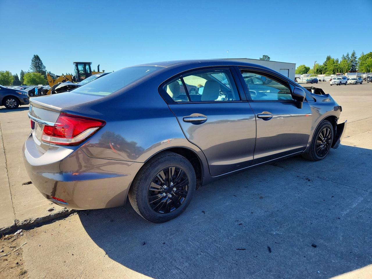 2013 Honda Civic Lx Gray vin: 19XFB2F56DE248396