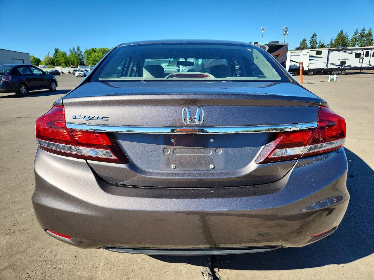 2013 Honda Civic Lx Gray vin: 19XFB2F56DE248396