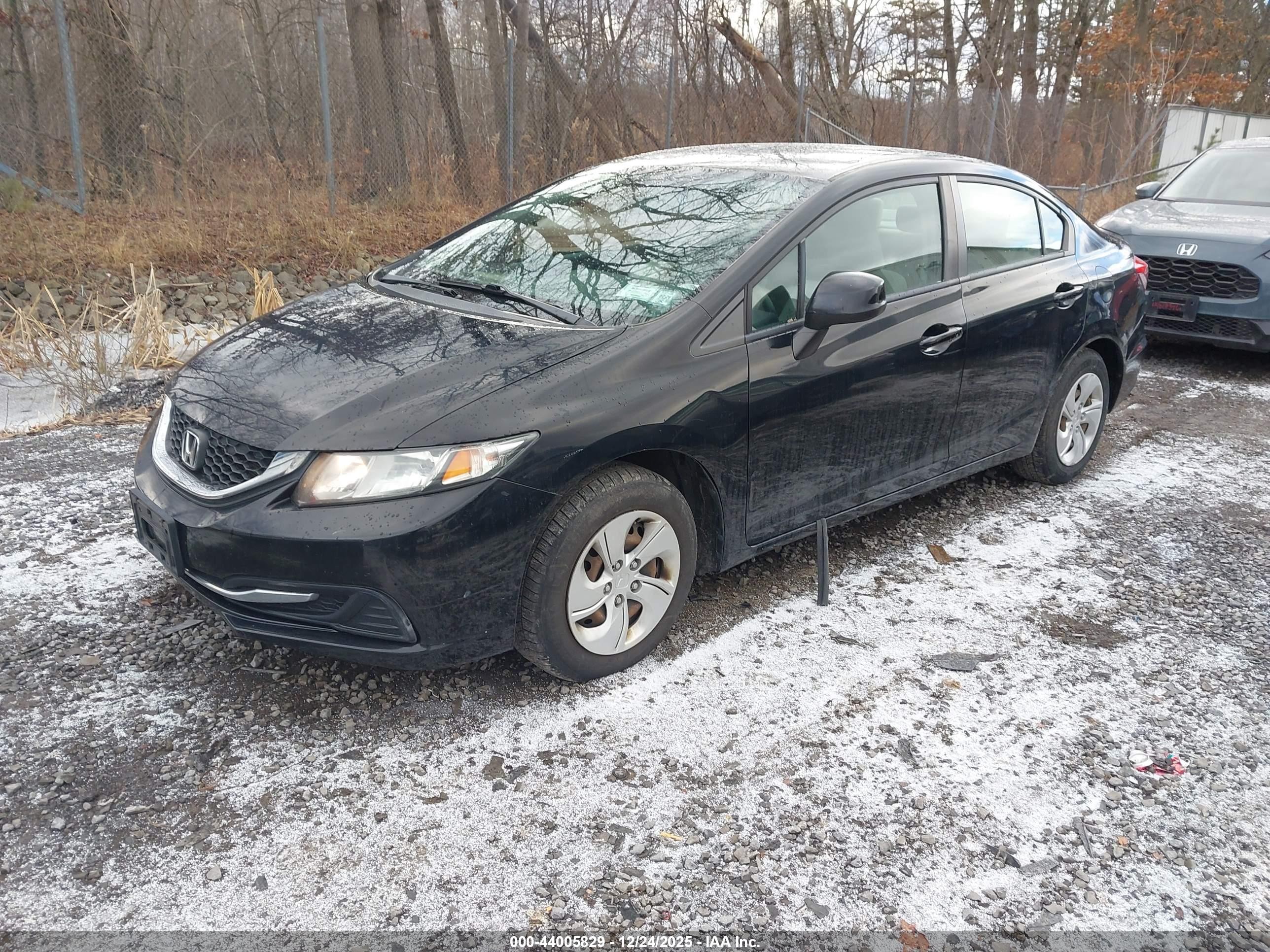 2013 Honda Civic Lx Black vin: 19XFB2F56DE274870