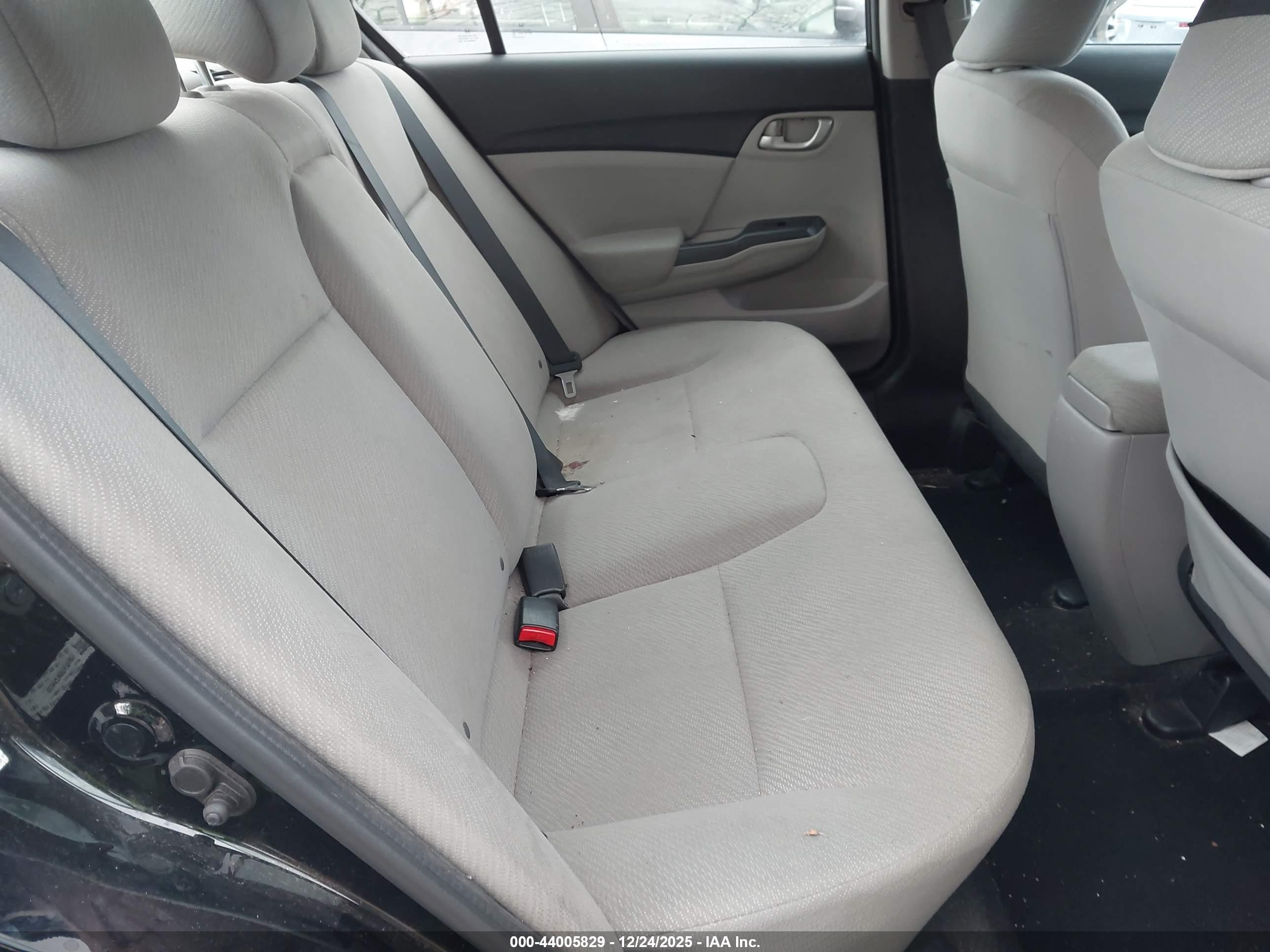 2013 Honda Civic Lx Black vin: 19XFB2F56DE274870