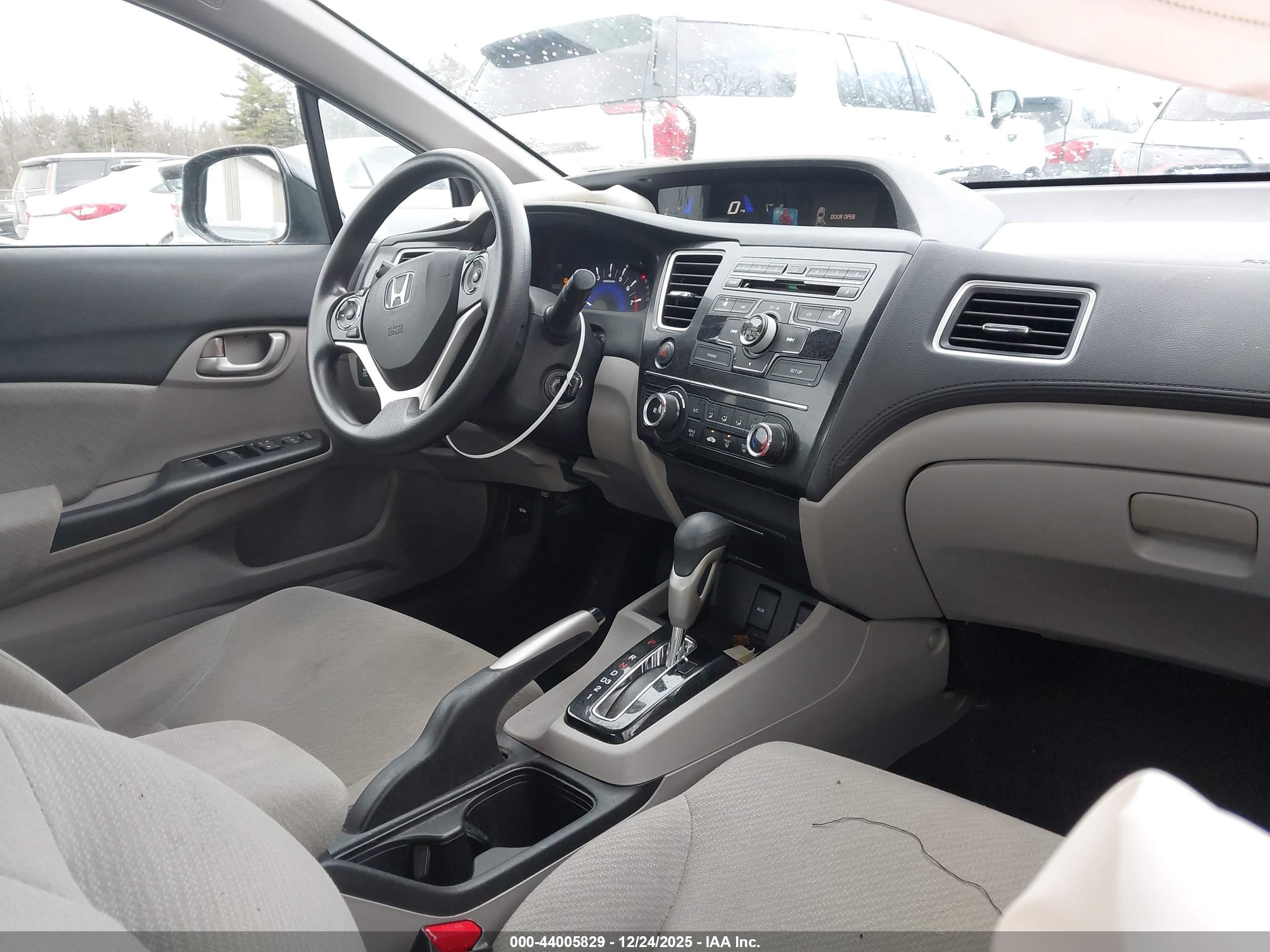 2013 Honda Civic Lx Black vin: 19XFB2F56DE274870