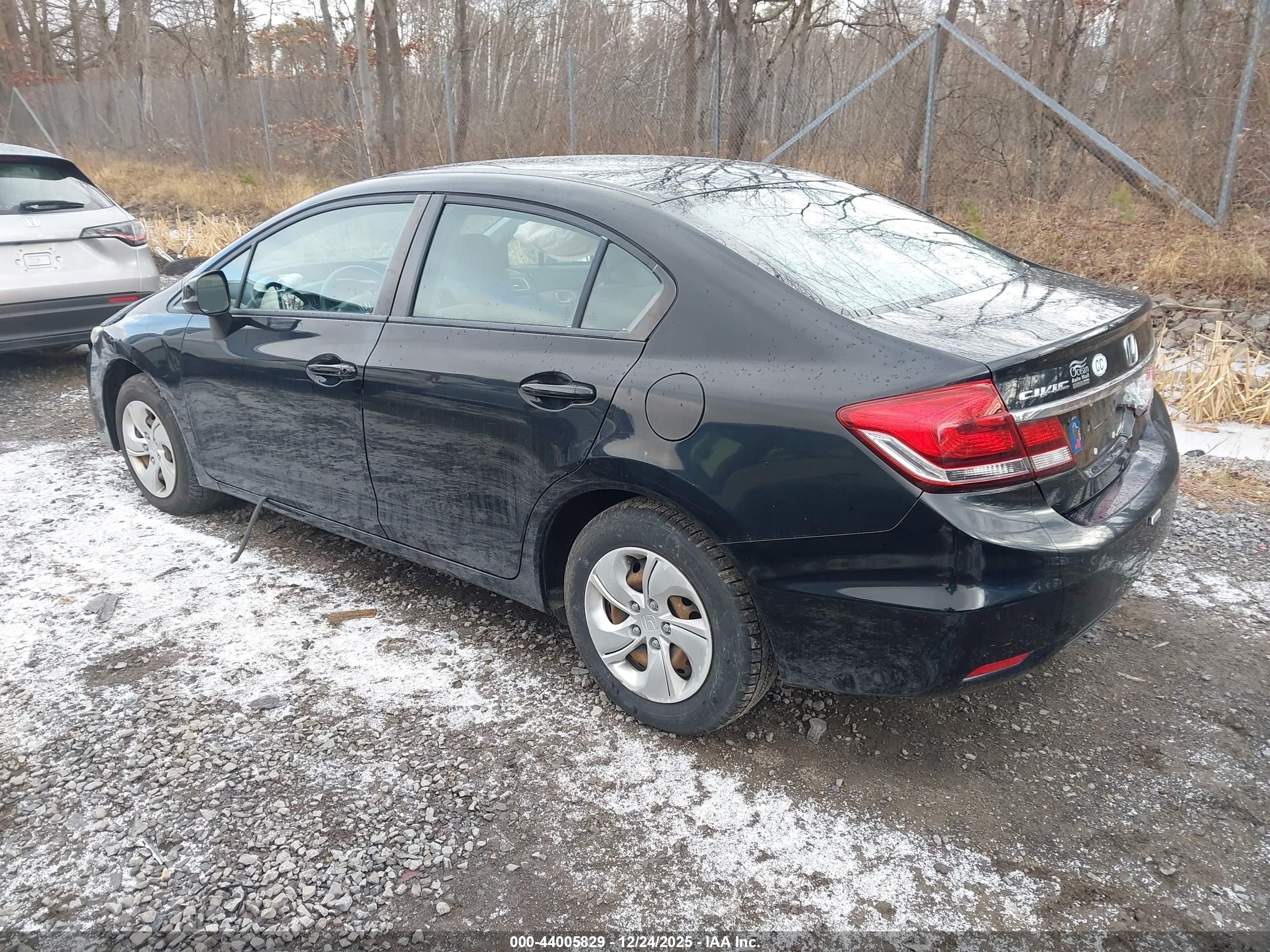 2013 Honda Civic Lx Black vin: 19XFB2F56DE274870