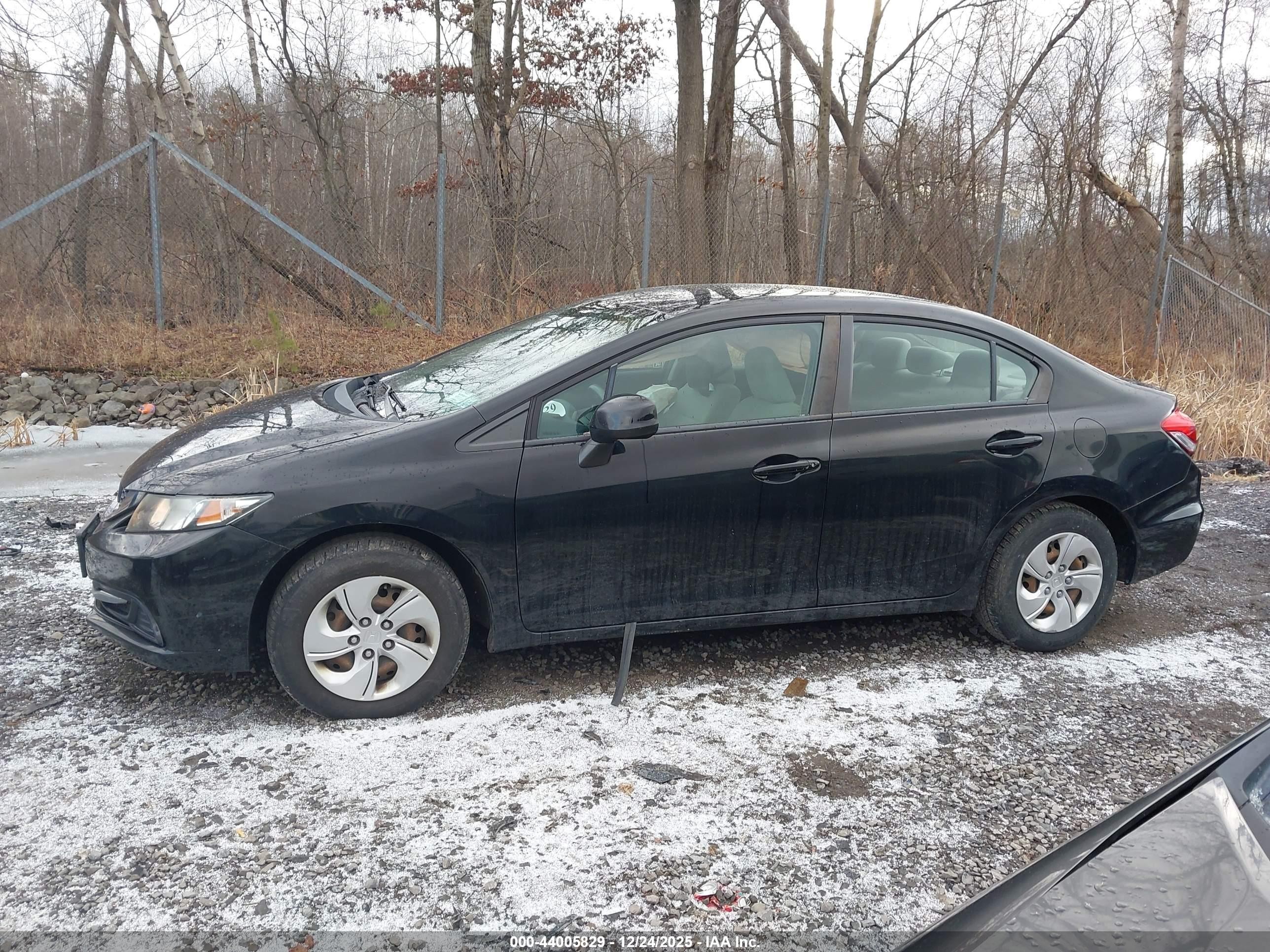 2013 Honda Civic Lx Black vin: 19XFB2F56DE274870