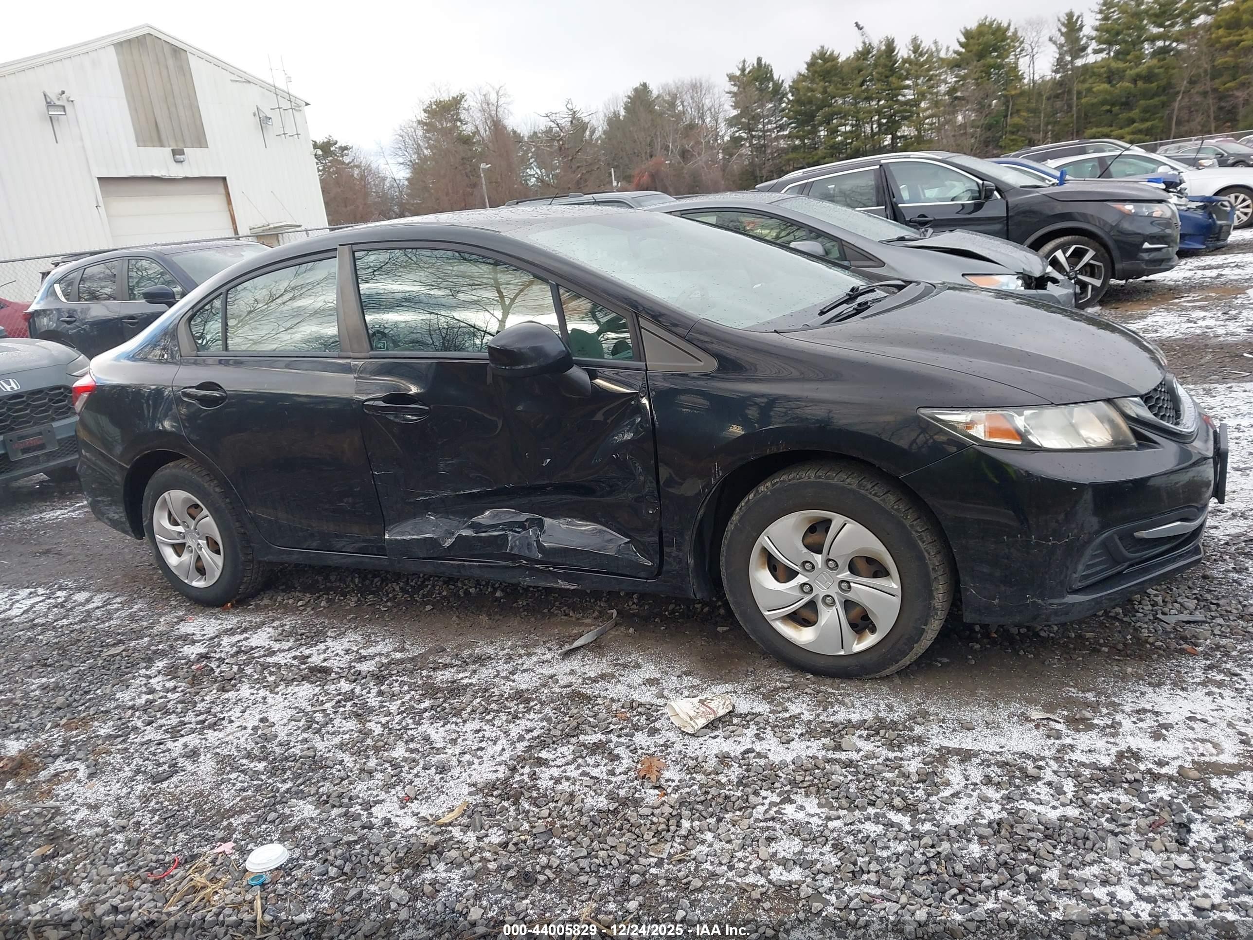 2013 Honda Civic Lx Black vin: 19XFB2F56DE274870