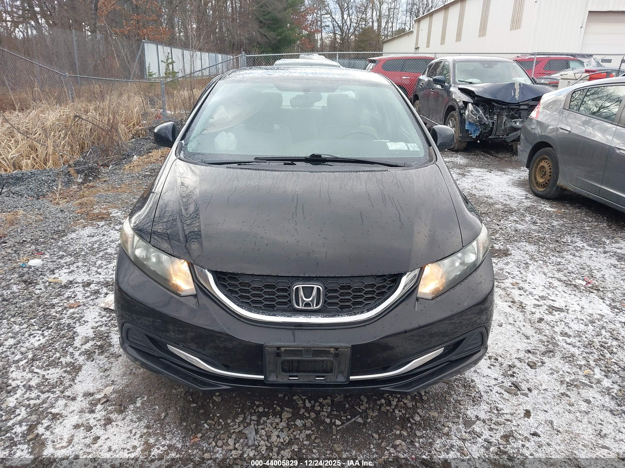 2013 Honda Civic Lx Black vin: 19XFB2F56DE274870