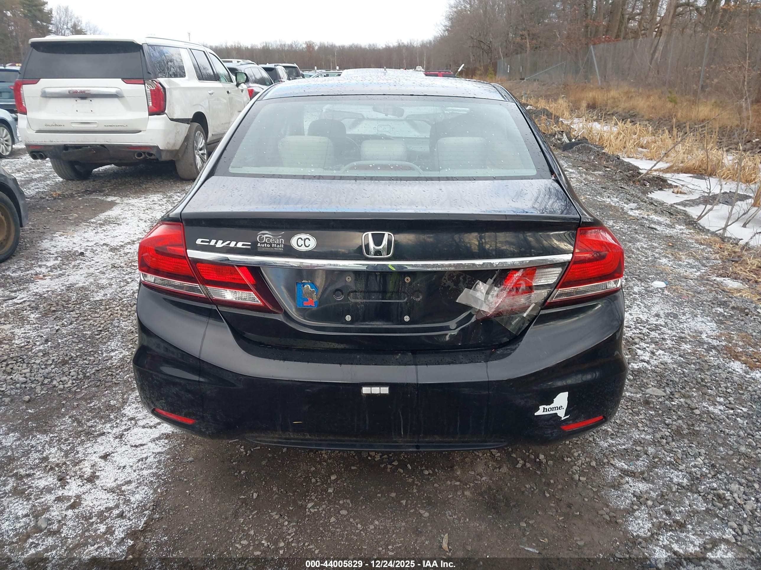 2013 Honda Civic Lx Black vin: 19XFB2F56DE274870