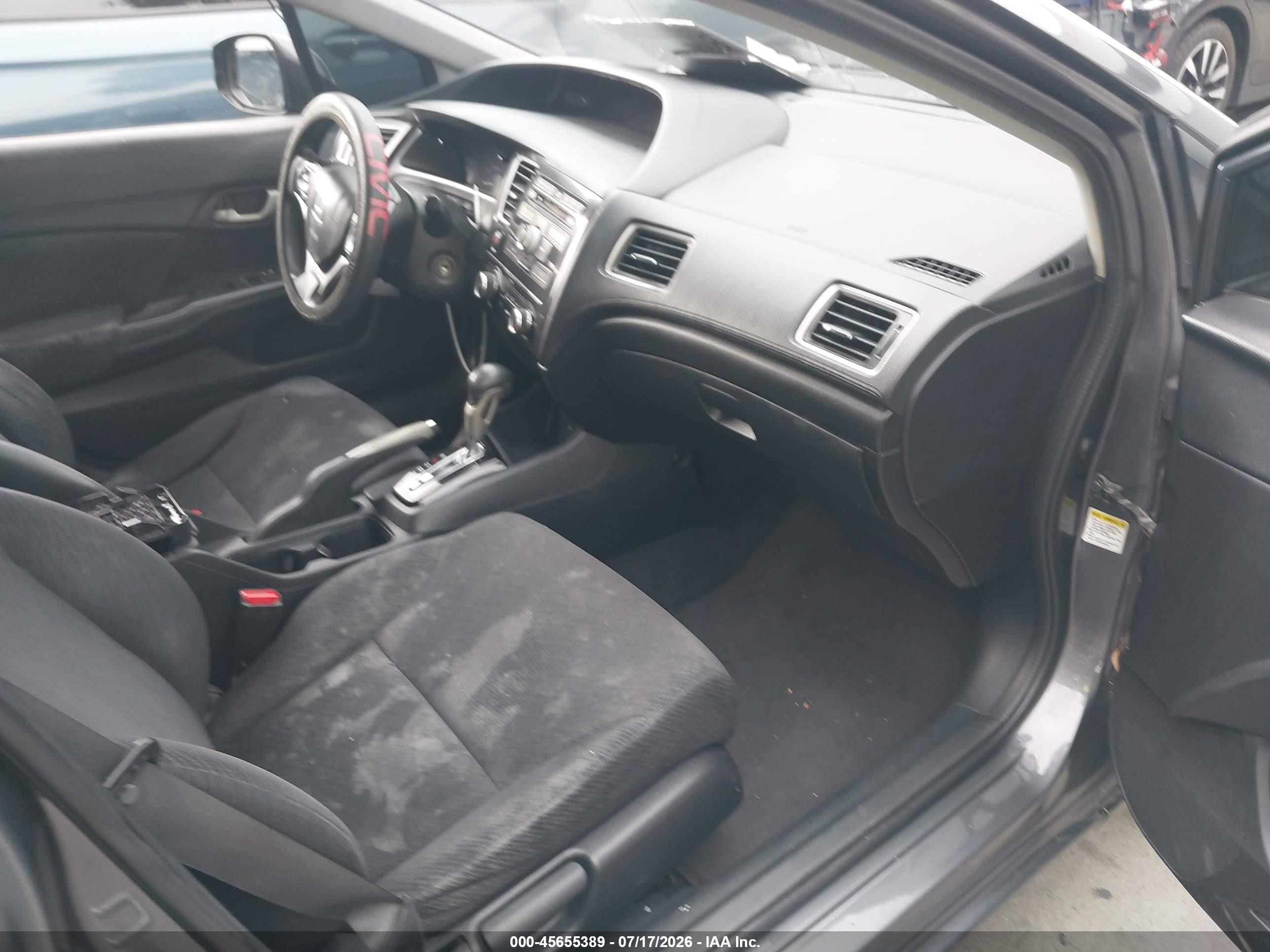 2013 Honda Civic Lx Серый vin: 19XFB2F56DE276036