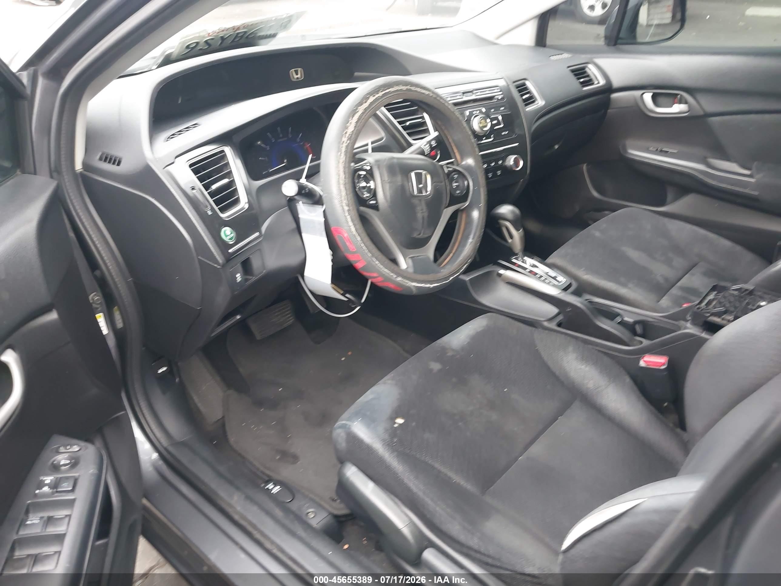 2013 Honda Civic Lx Серый vin: 19XFB2F56DE276036