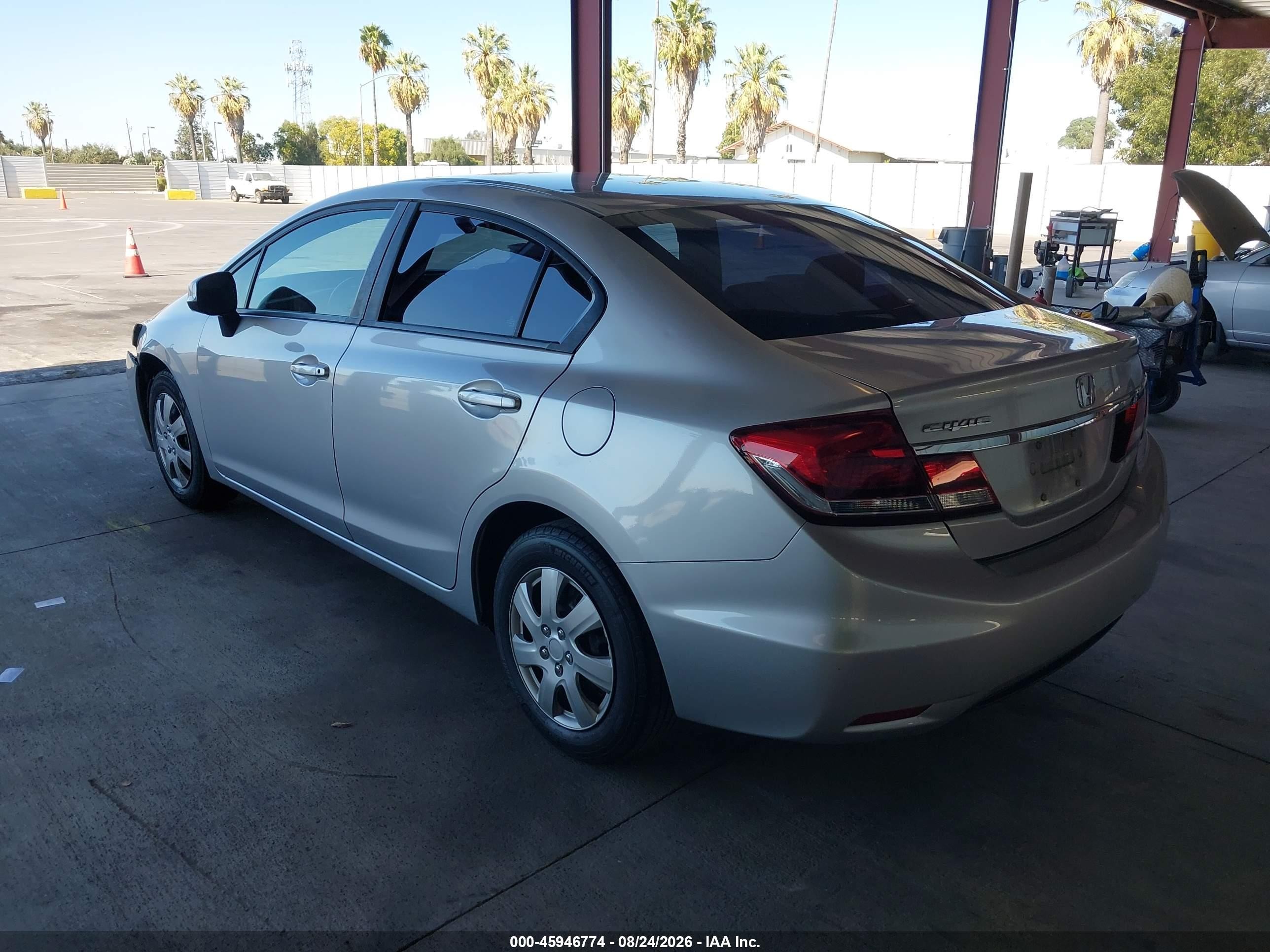 2013 Honda Civic Lx Silver vin: 19XFB2F56DE288980