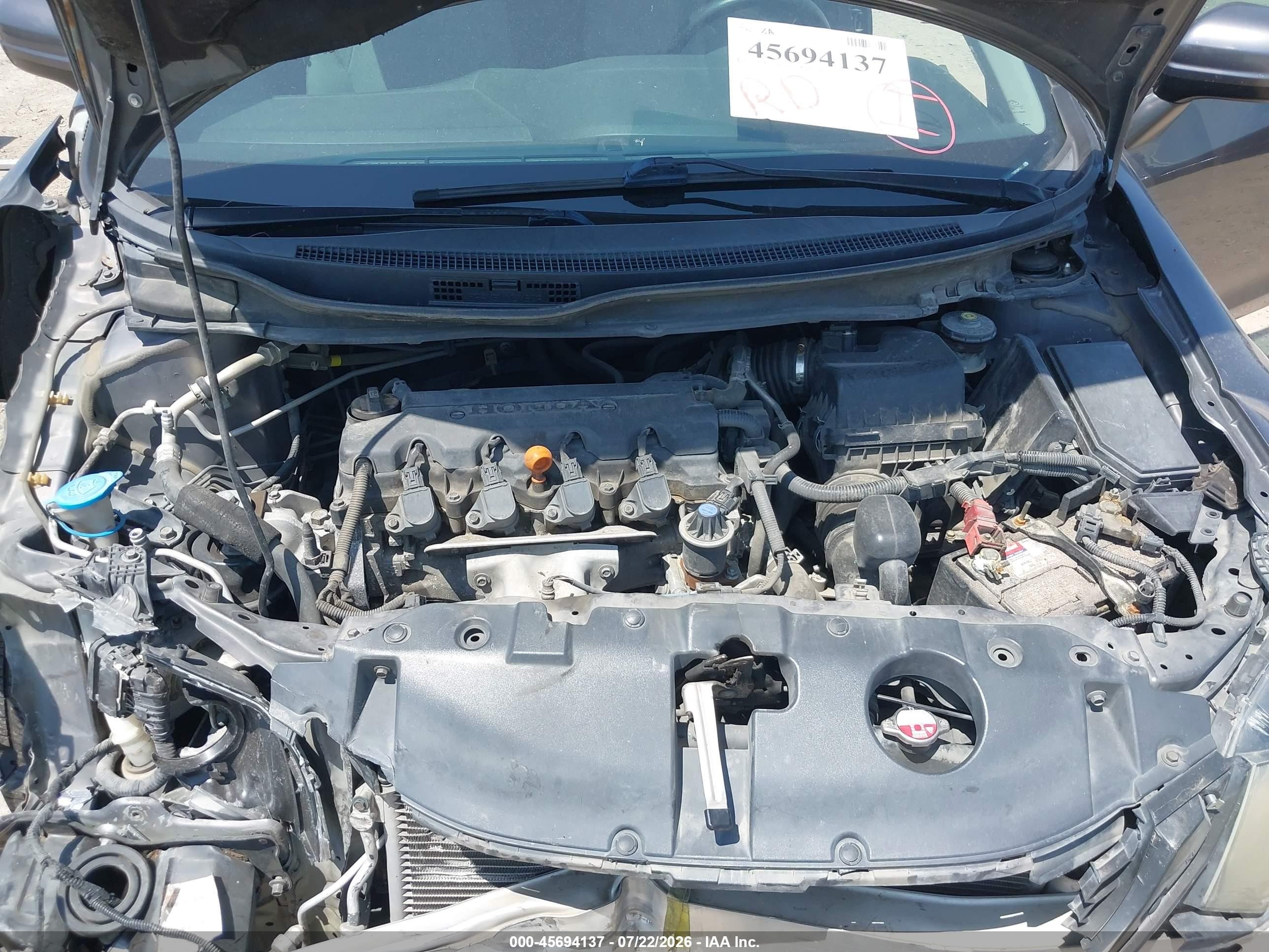 2014 Honda Civic Lx Gray vin: 19XFB2F56EE000943